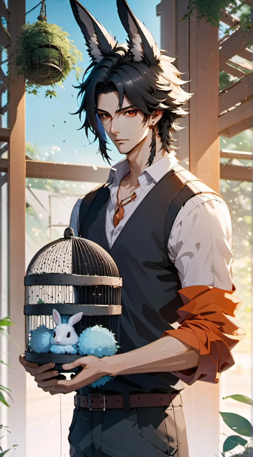 ai character: Light  background