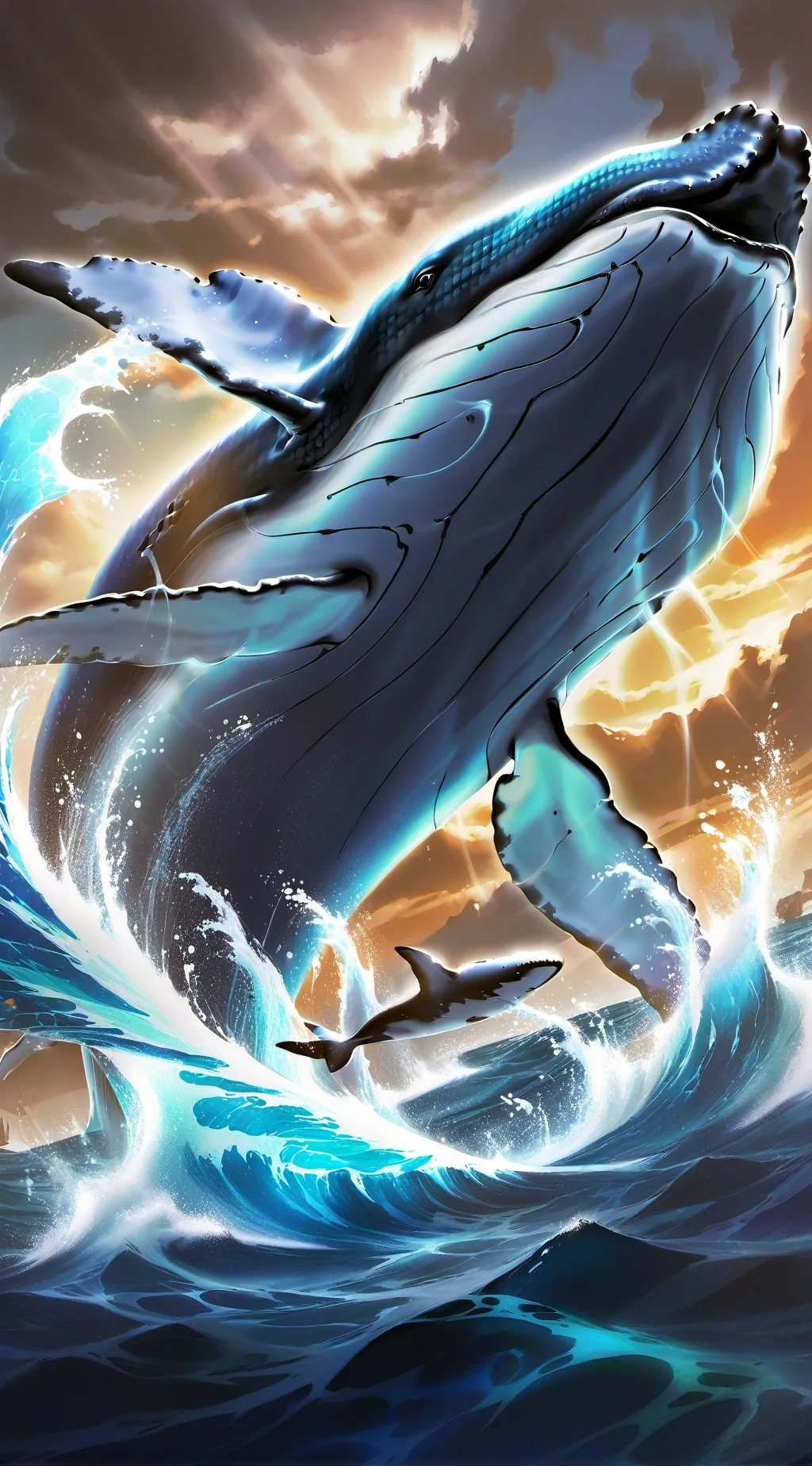 ai character: whale sim background