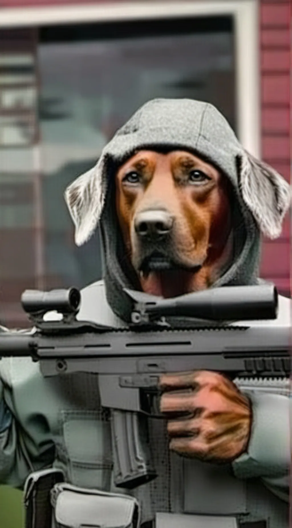 ai character: DOG VS CATS background