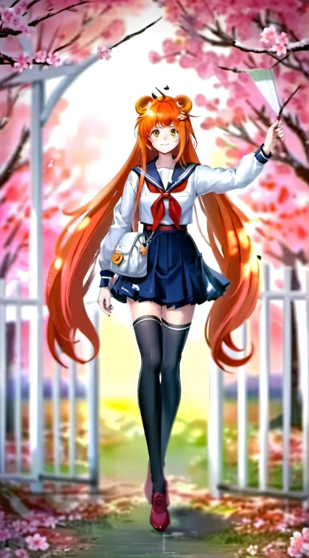 ai character: osana Najimi  background