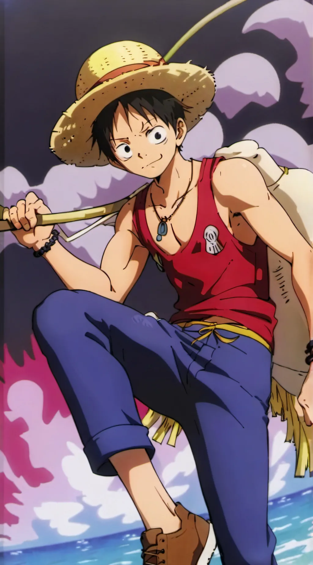 ai character: Luffy background