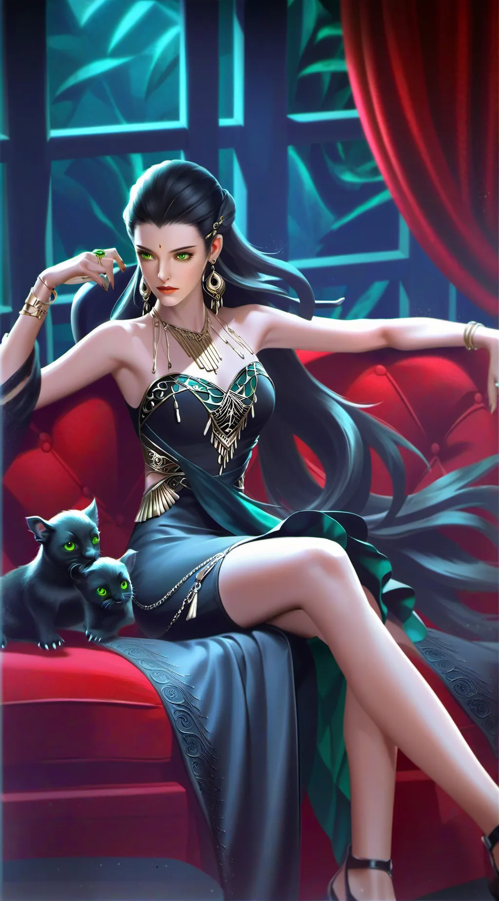 ai character: Phoebe Williams  background