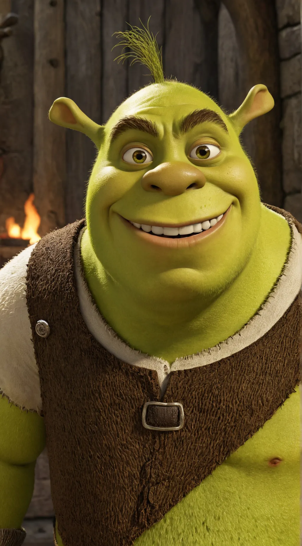 ai character: Shrekyy background