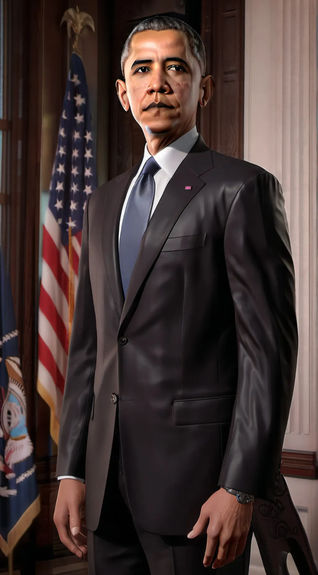 ai character: Obama background