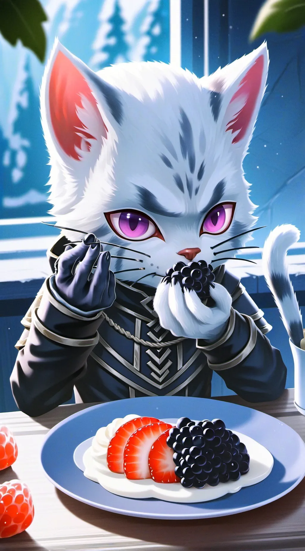 ai character: berry thief  background