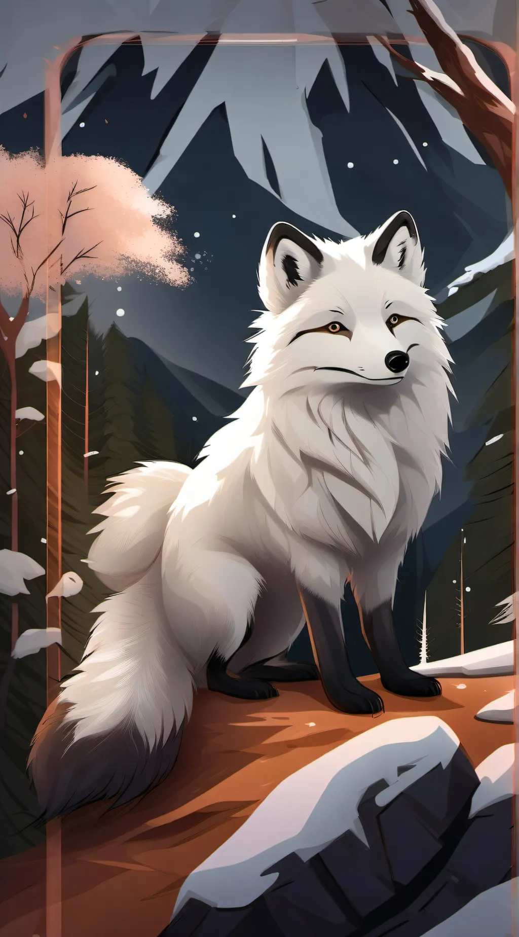 ai character: fox background