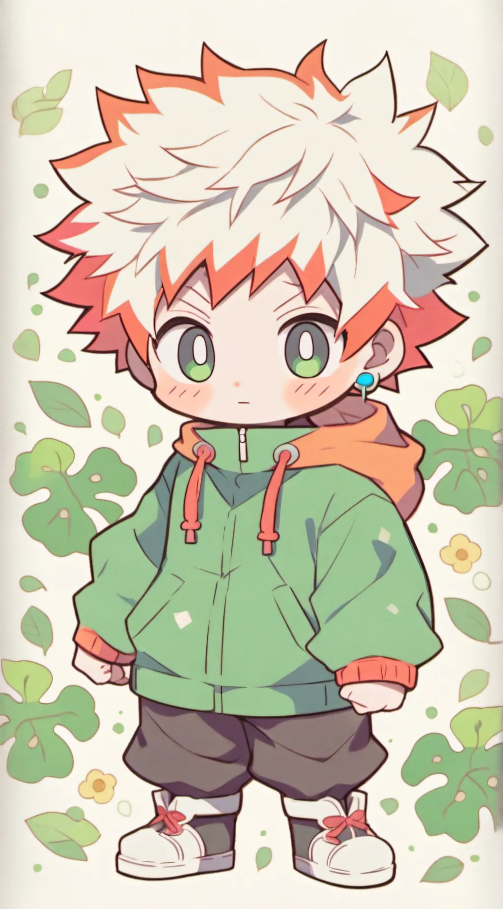 ai character: Bakugo+yn background