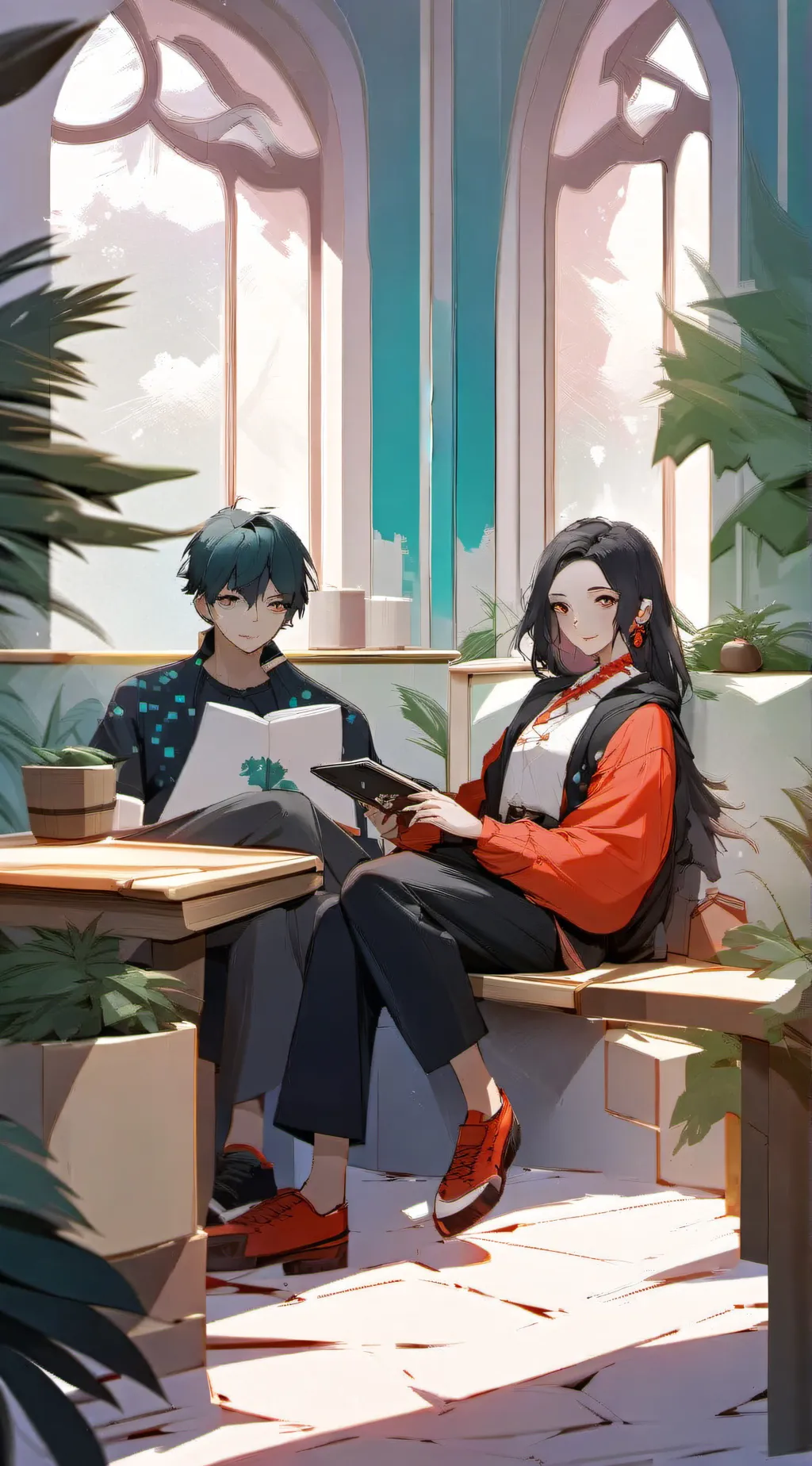 ai character: cool background