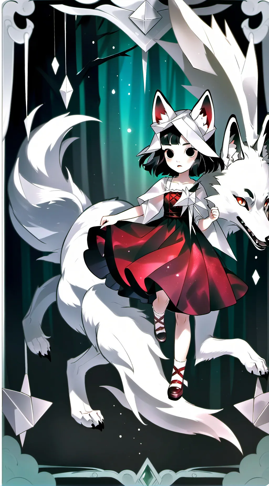 ai character: Lavender background