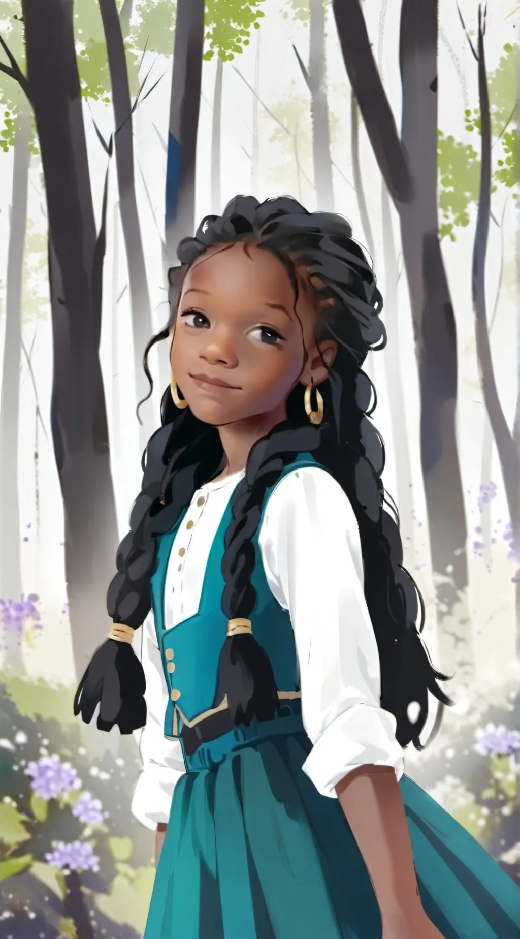 ai character: My big back sister background