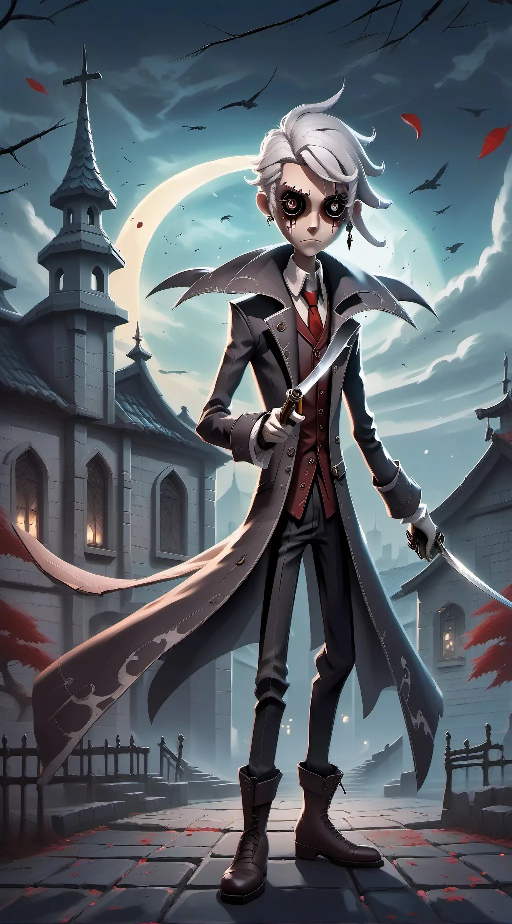 ai character: THE DEATH☠️💞 background