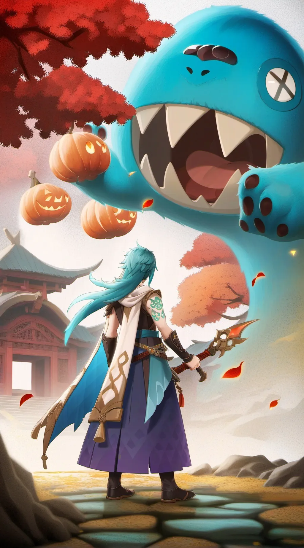 ai character: rainbow friends gc background