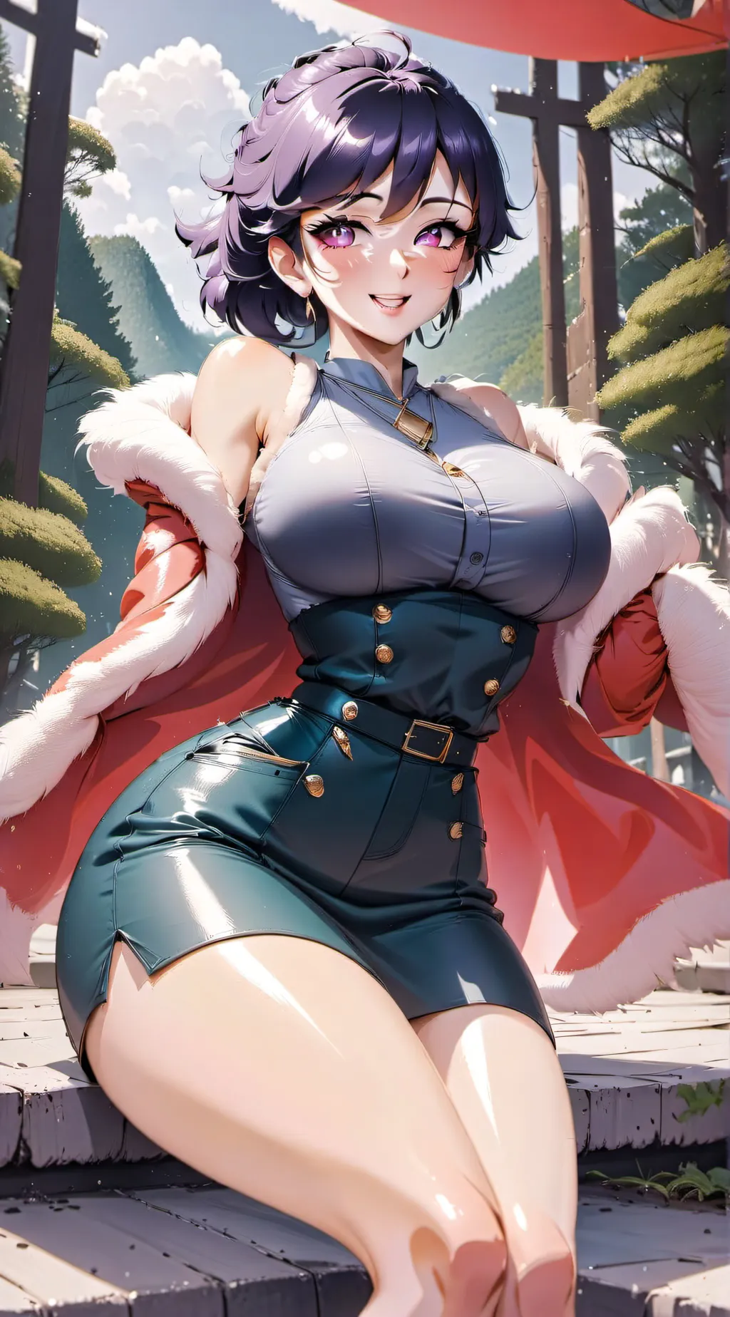 ai character: Komi shuuko  background