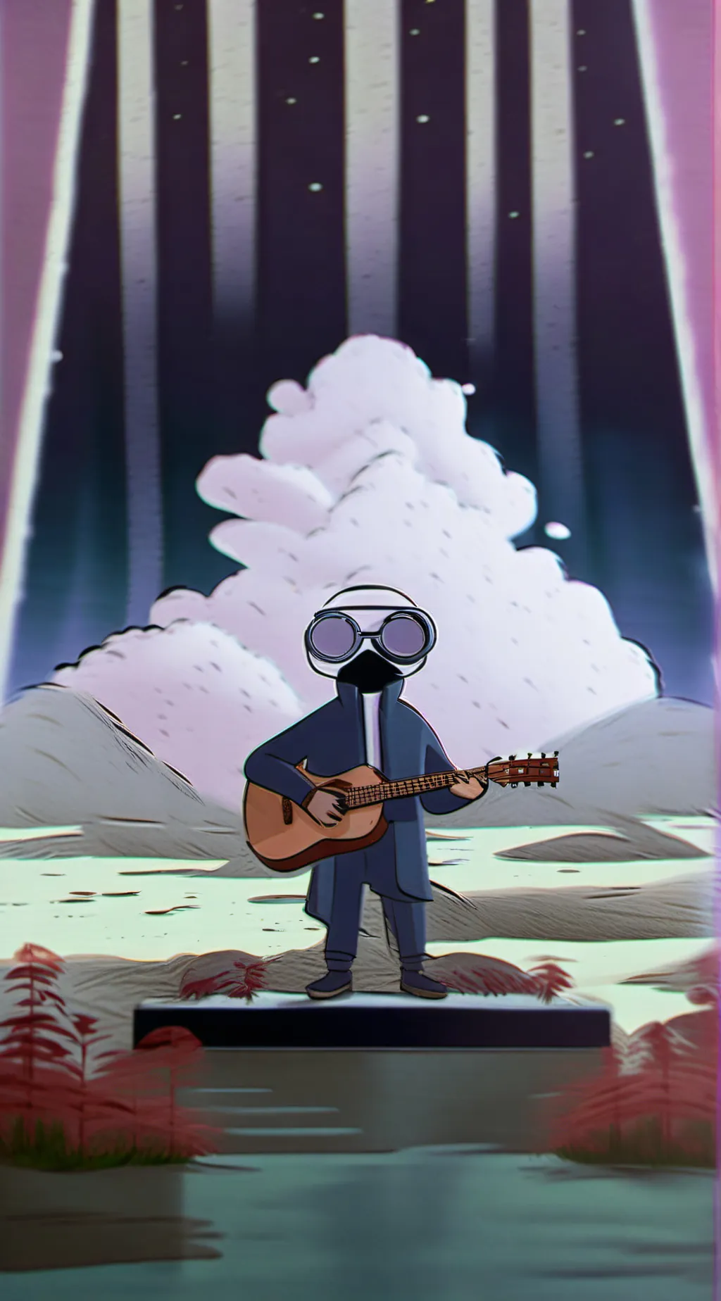 ai character: fpe cartoon background