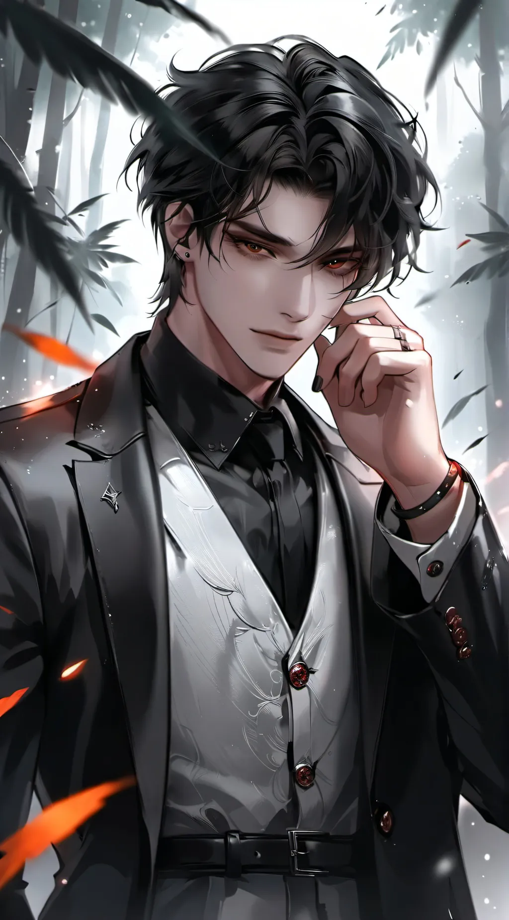 ai character: Levi  background