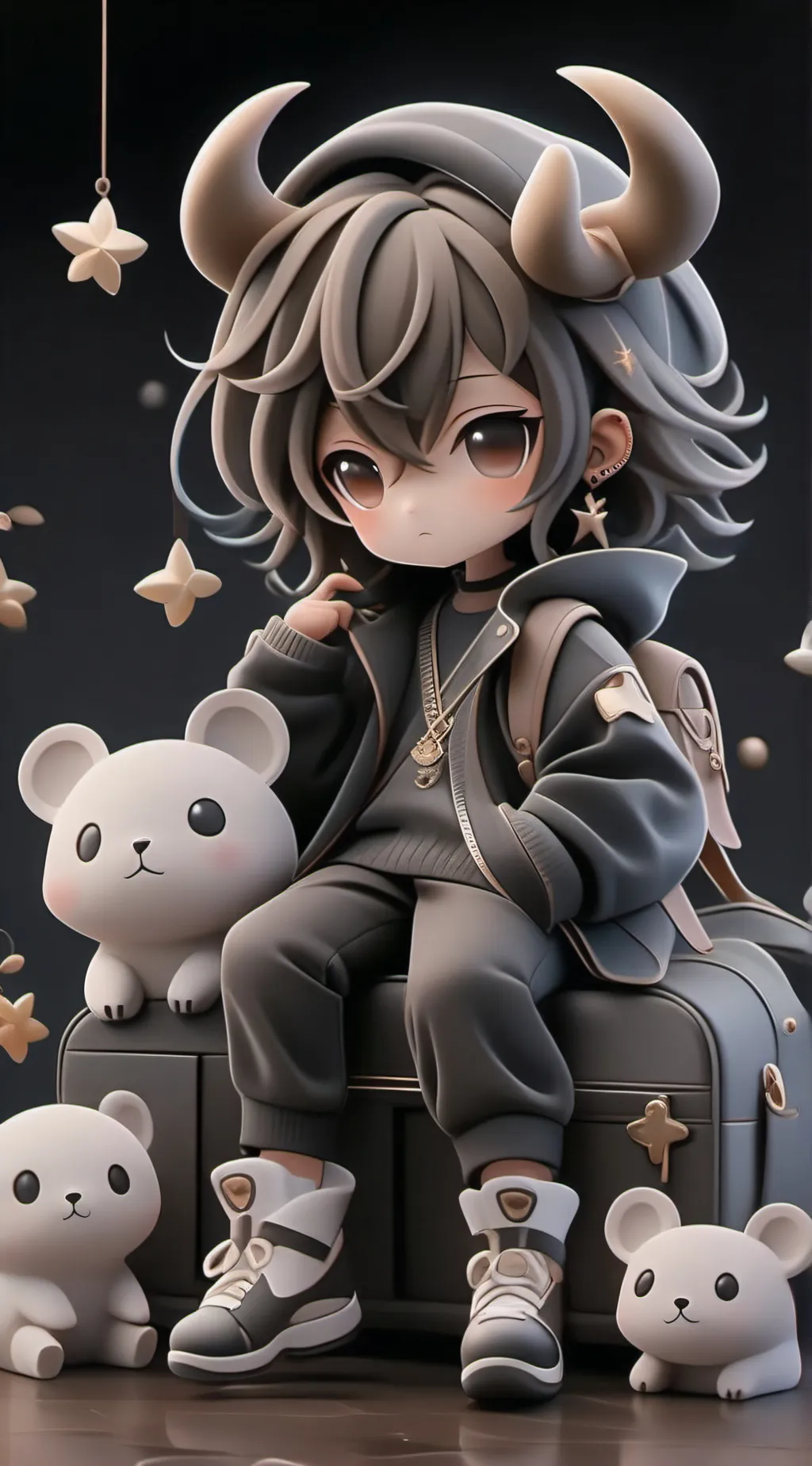 ai character: MHA hybrid hunters background