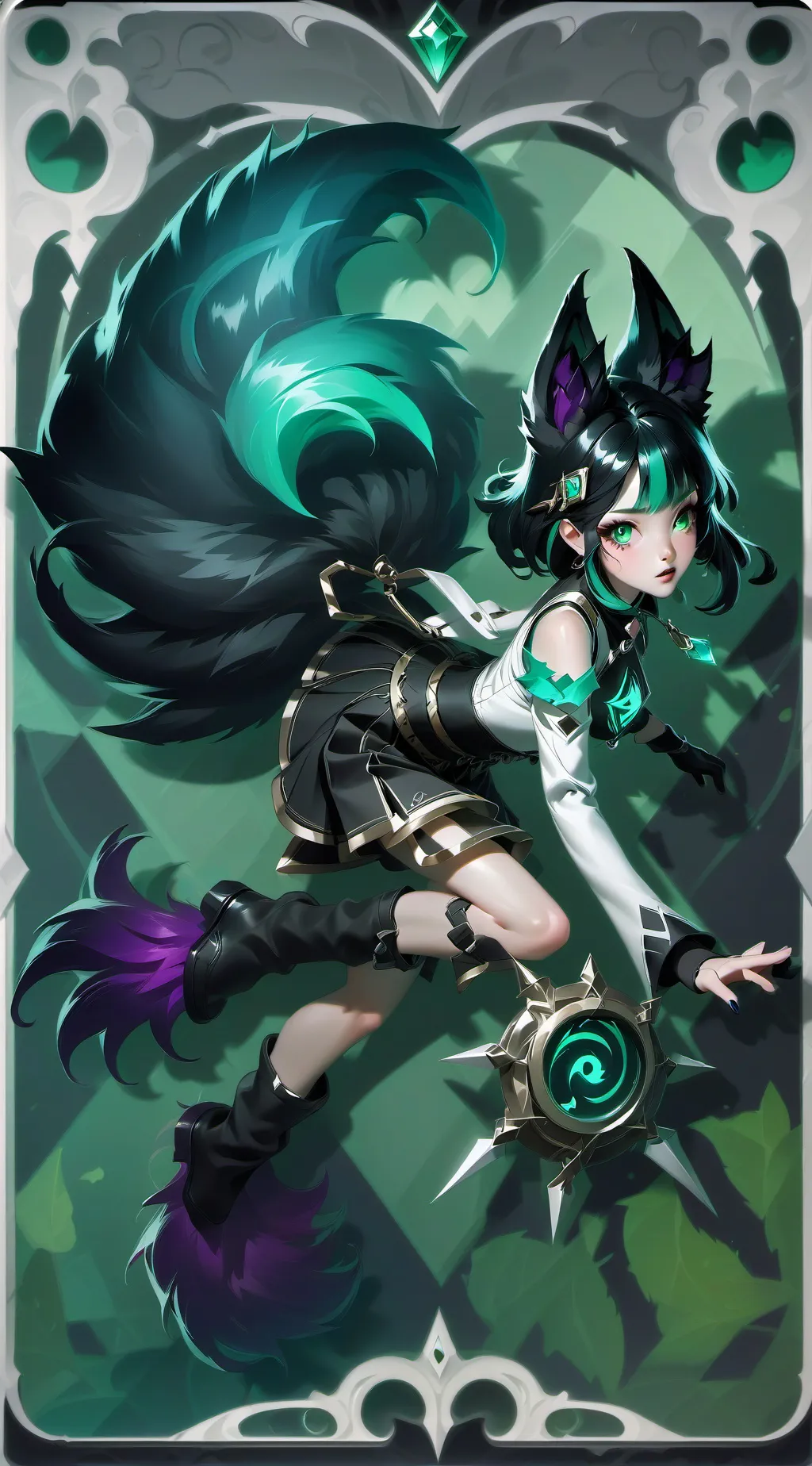 ai character: Ashley  background