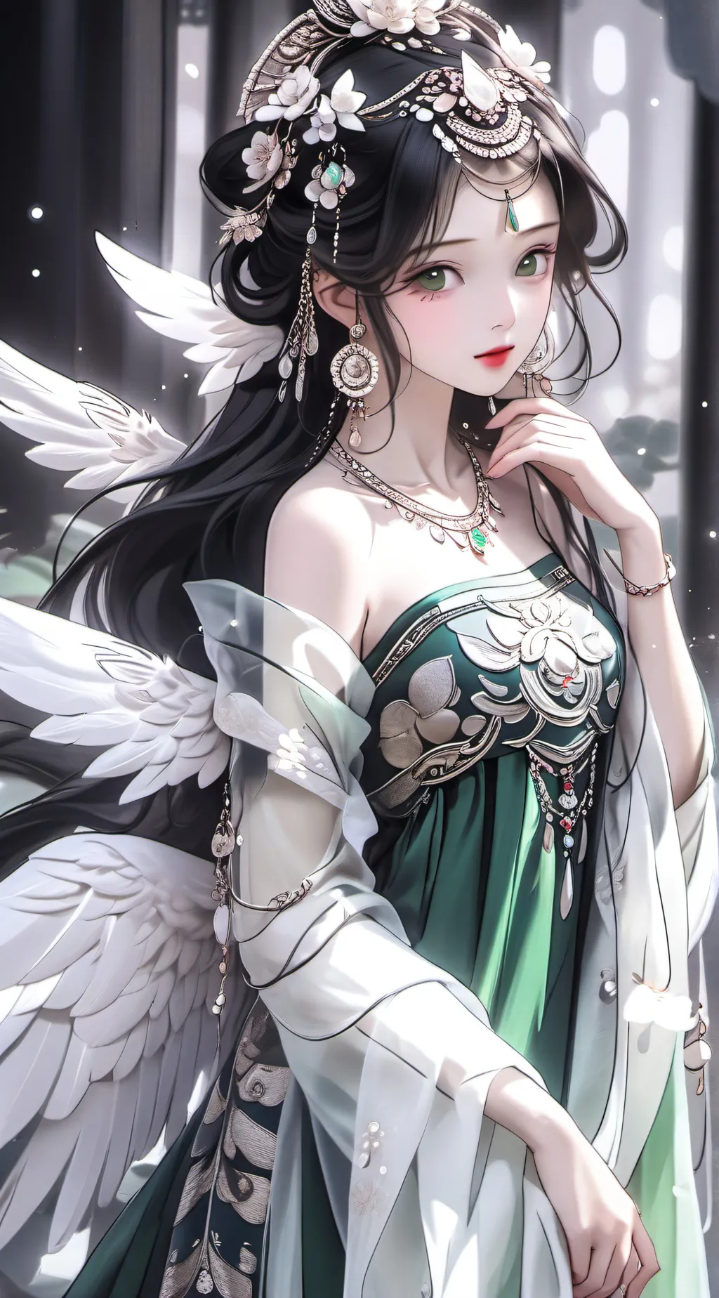 ai character: Aurora Dawn background