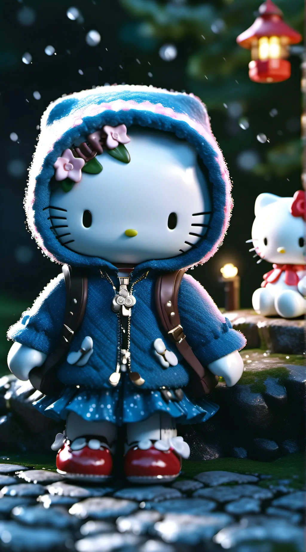 ai character: hello kitty background