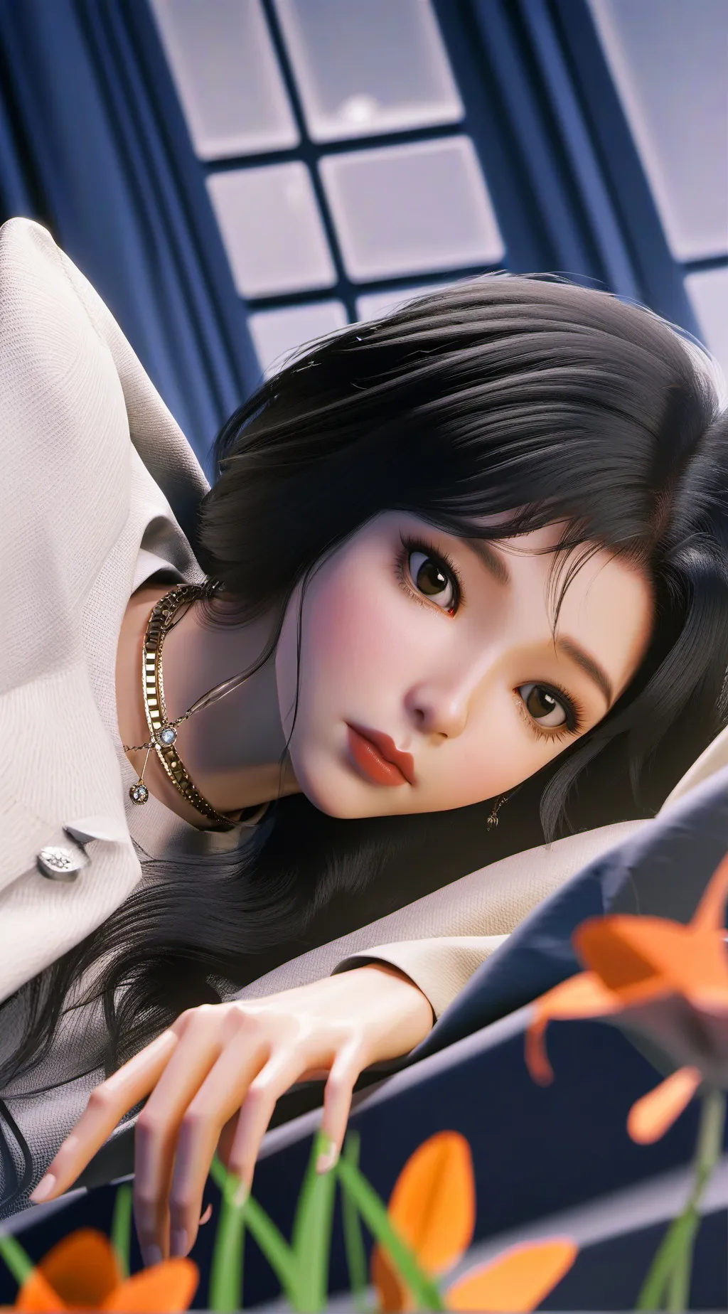 ai character: Bella the wolf  background