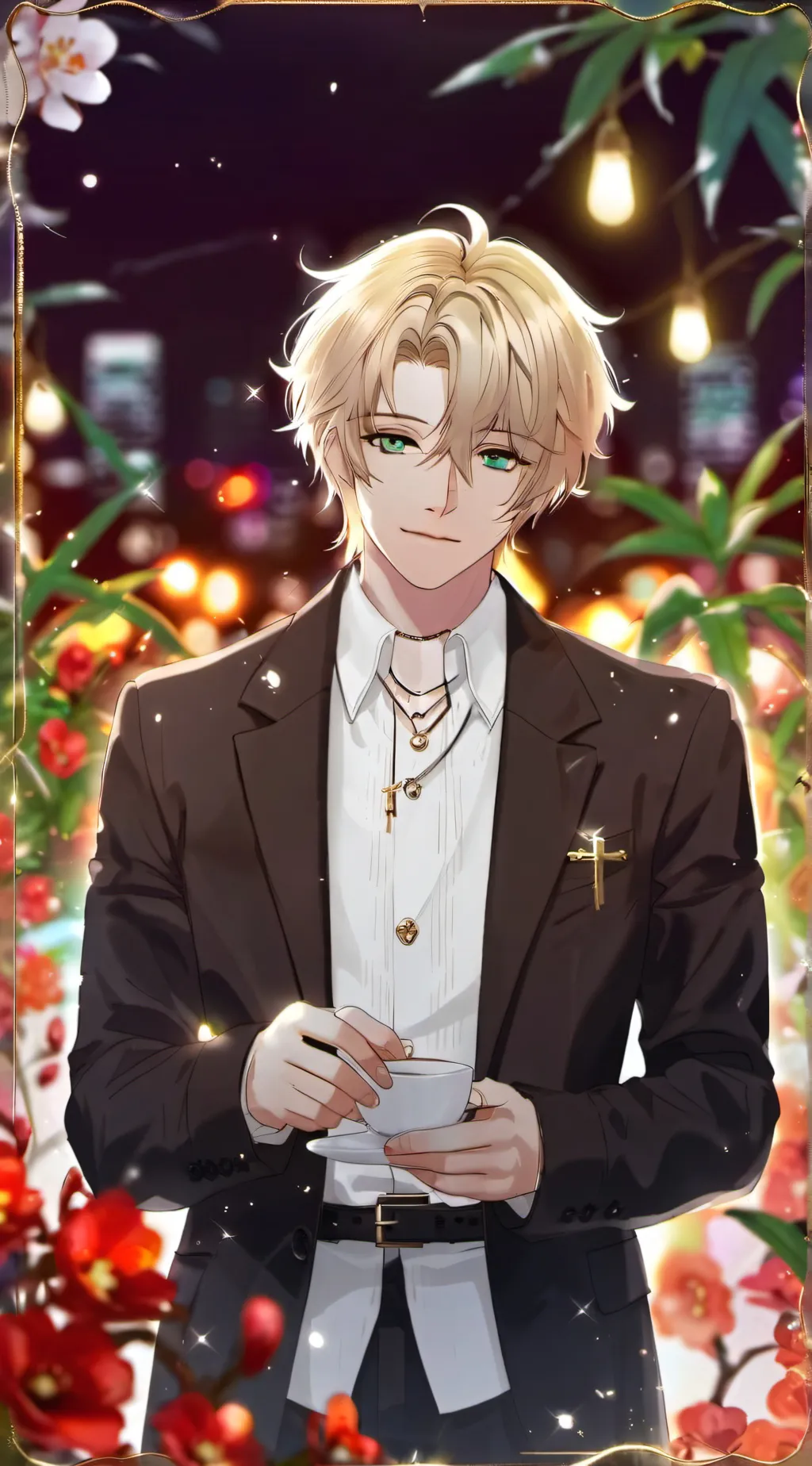 ai character: grand background