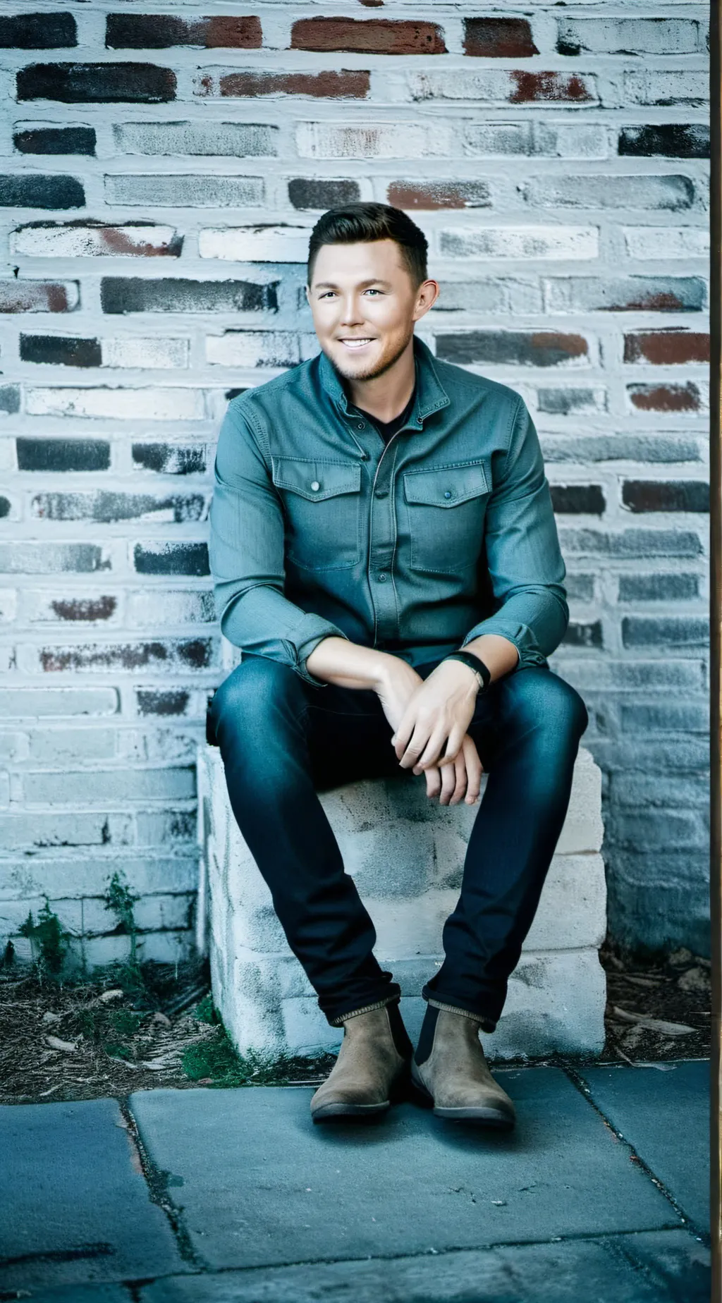 ai character: Scotty McCreery  background