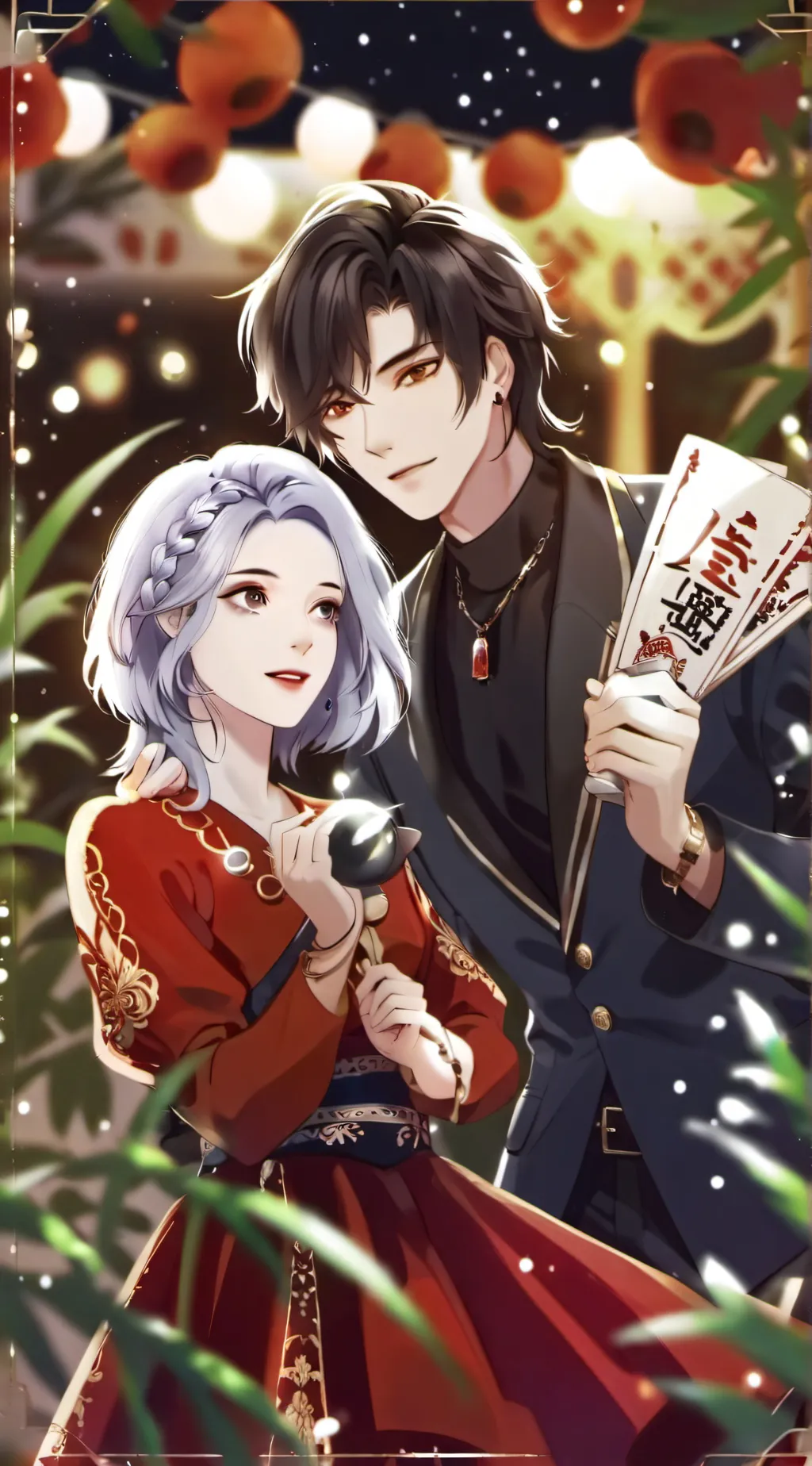 ai character: Max and lily background