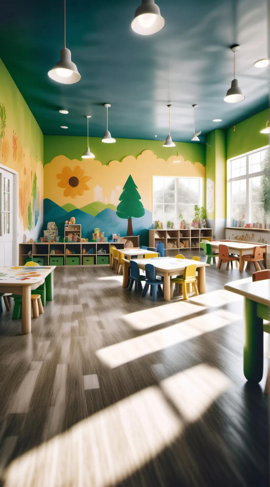 ai character: Sunnyside Daycare background