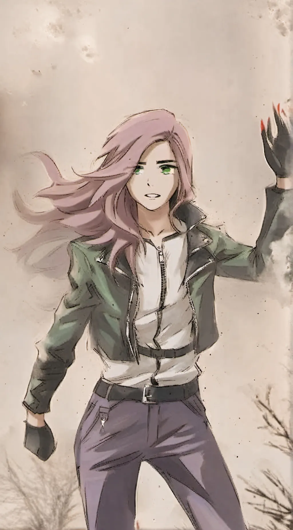 ai character: Cherry background