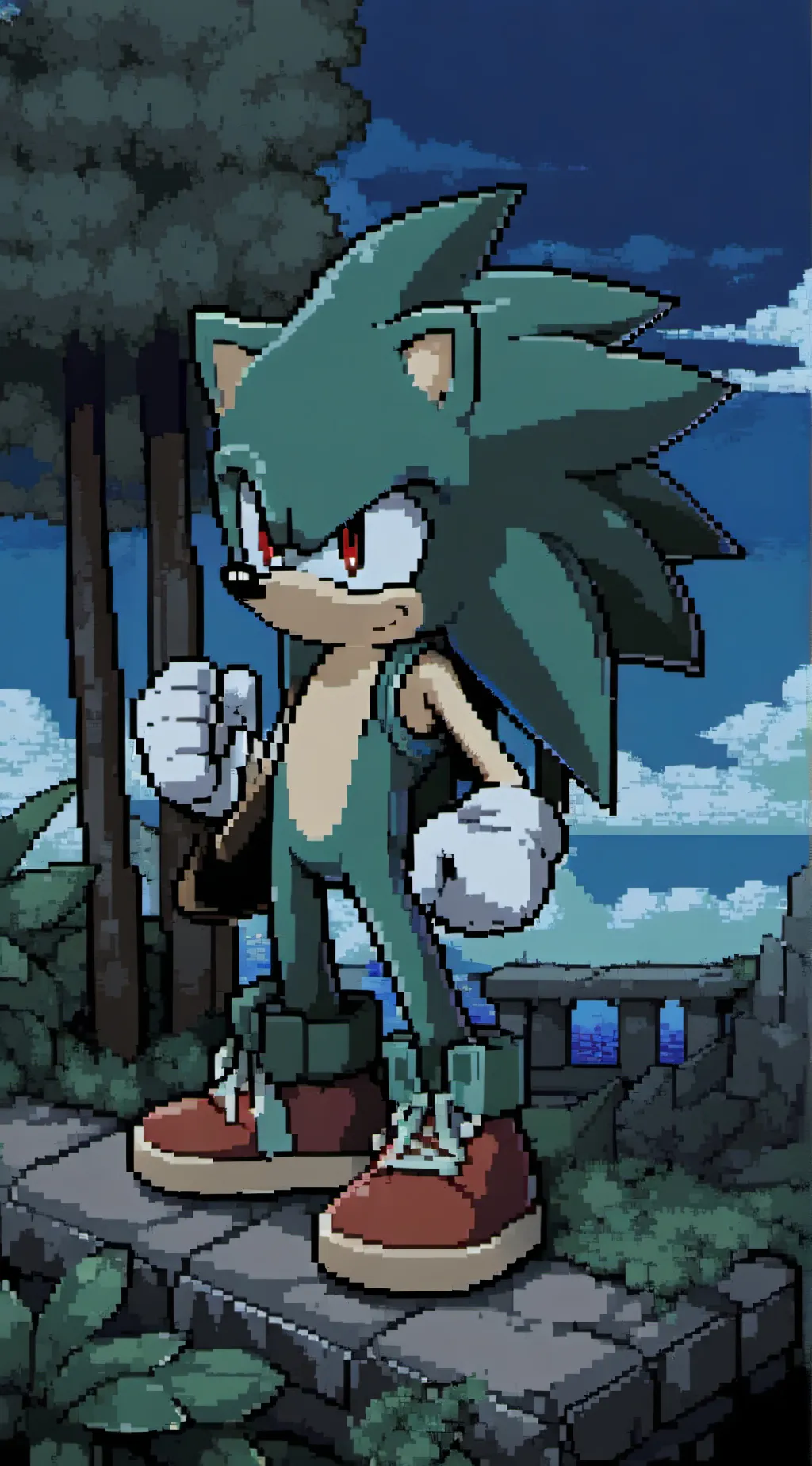 ai character: Manic The Hedgehog background