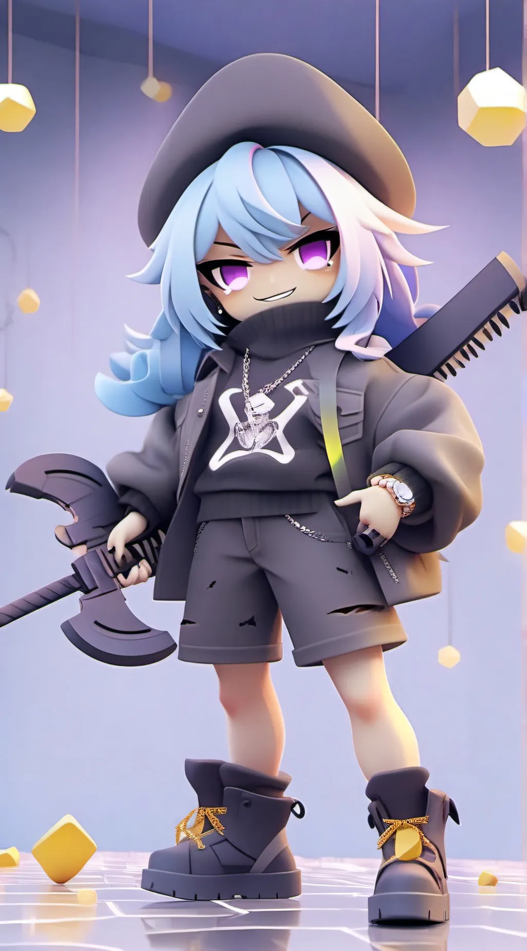 ai character: My Roblox baddie  background