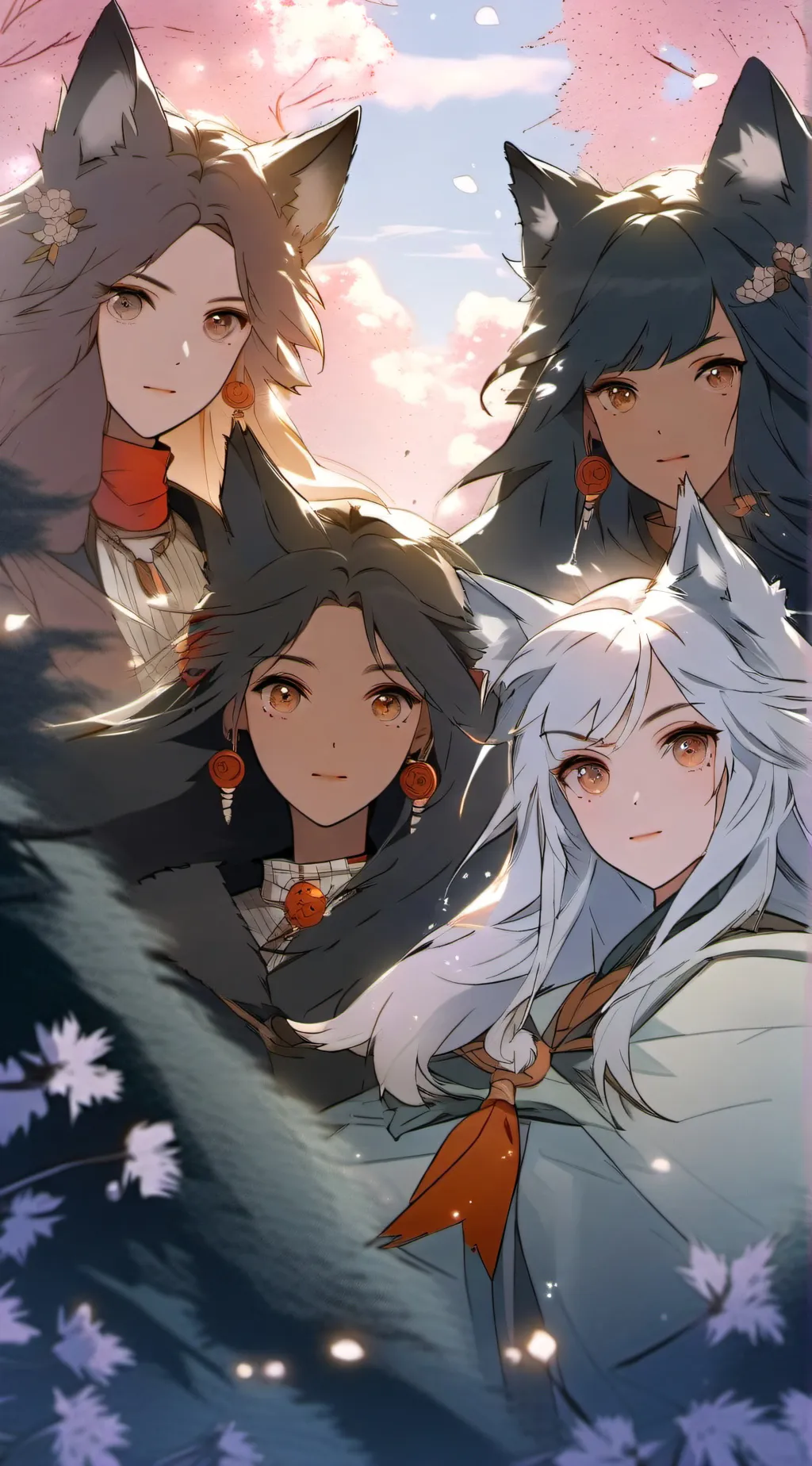 ai character: wolf pack background