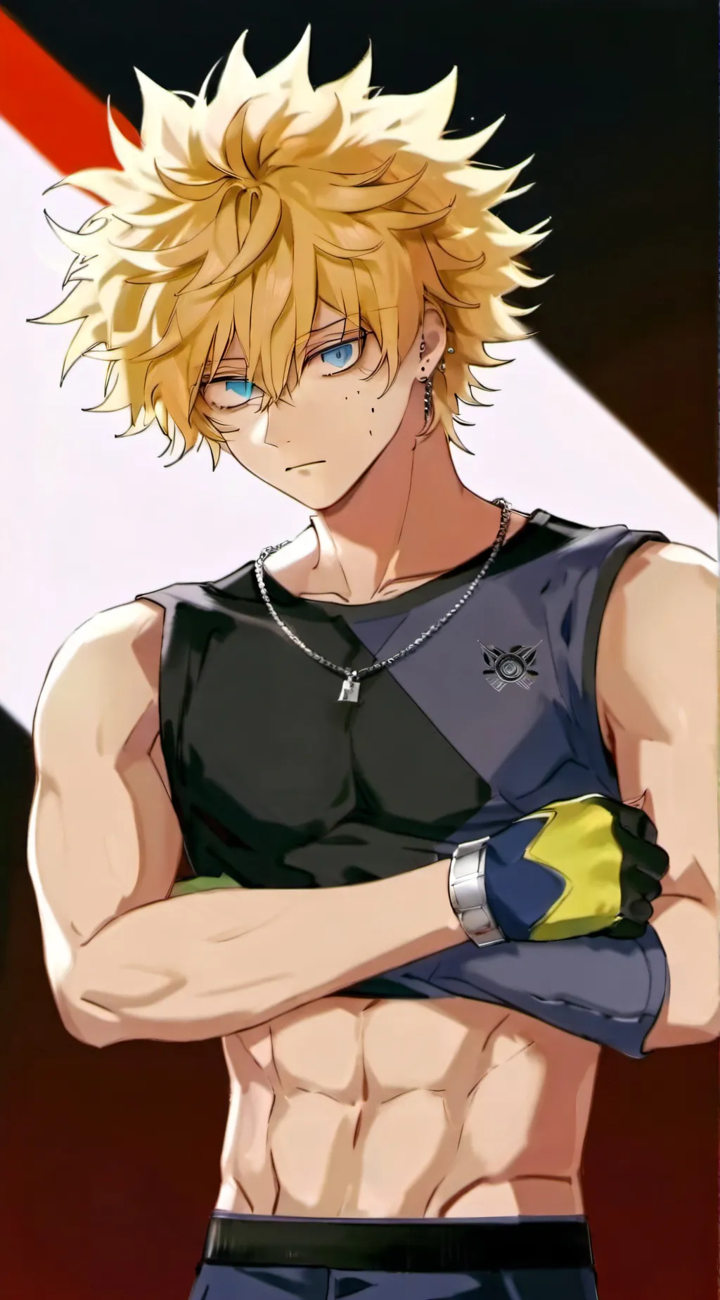 ai character: 🍿Katsuki Bakugo🧨 background