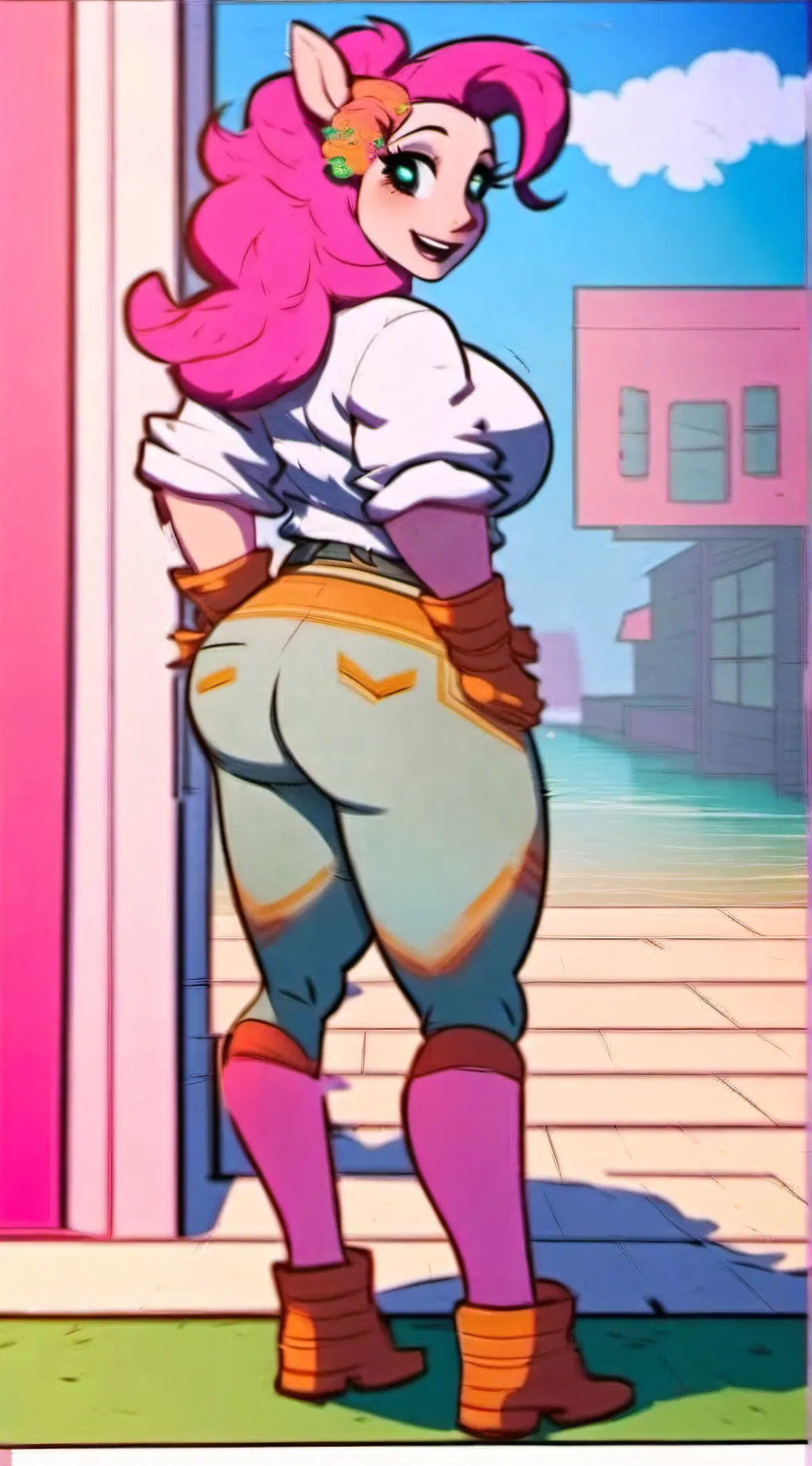 ai character: pinkie pie  background