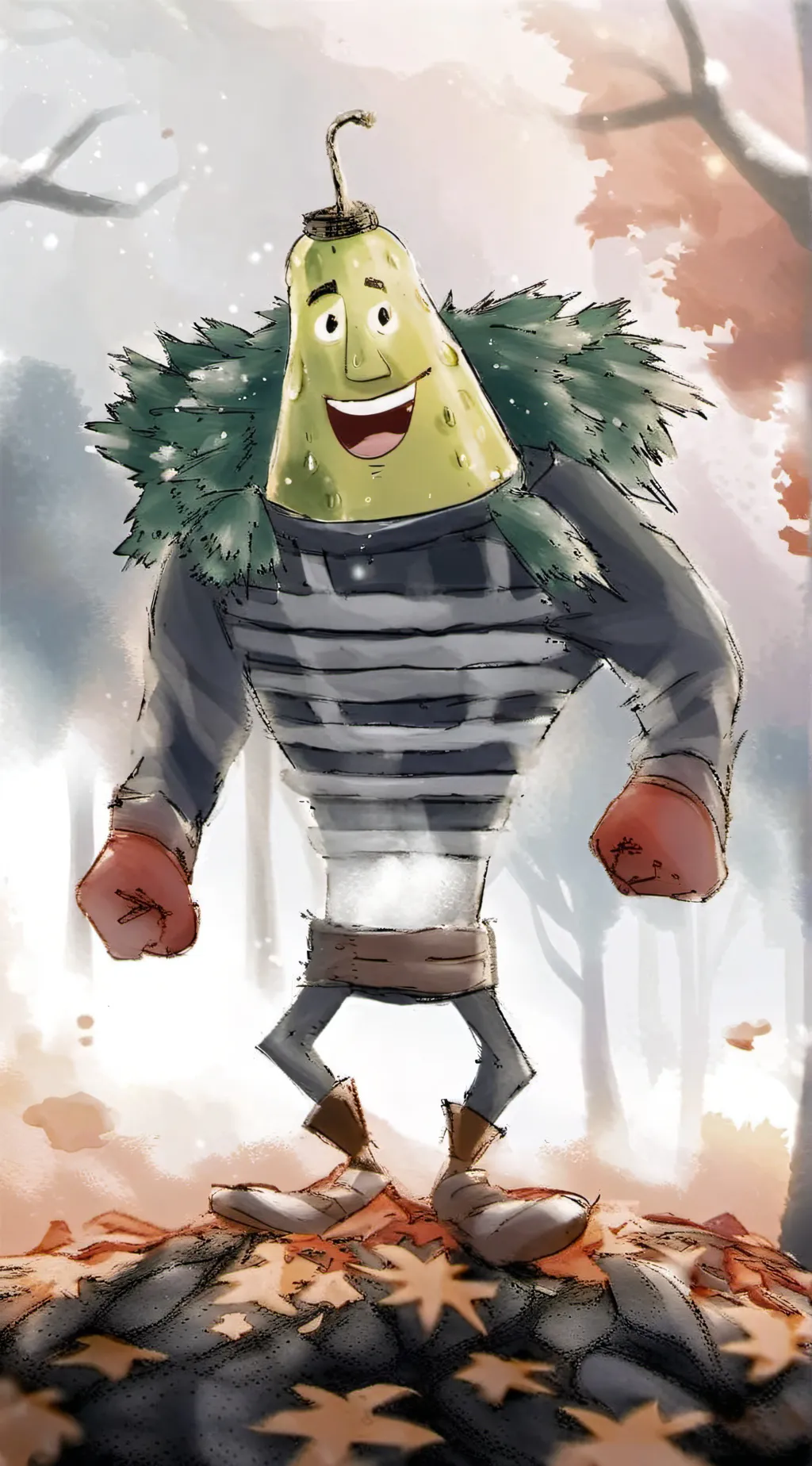 ai character: Big Papa Pickle background