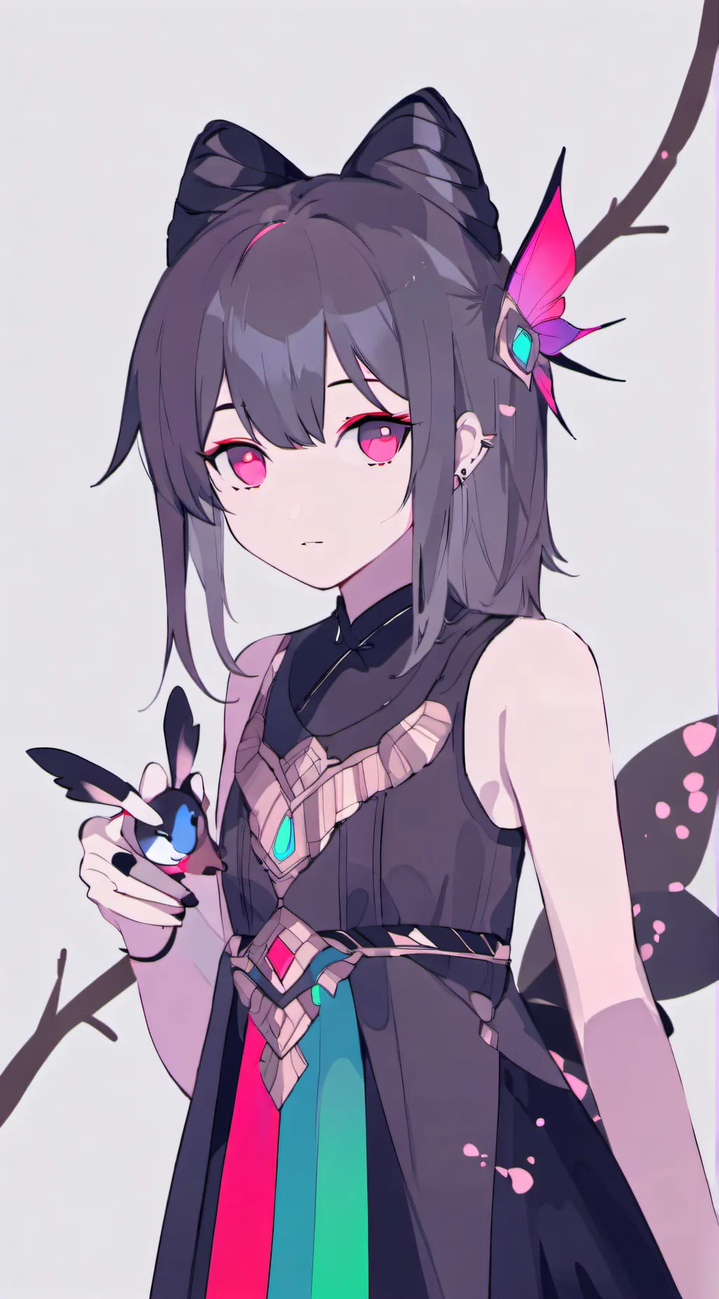 ai character: sus bad girl  background