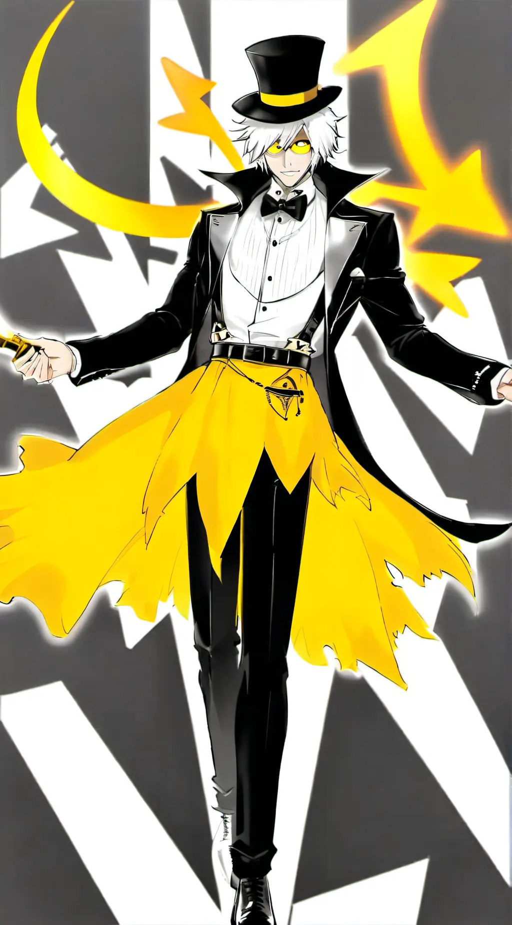 ai character: Bill Cipher  background