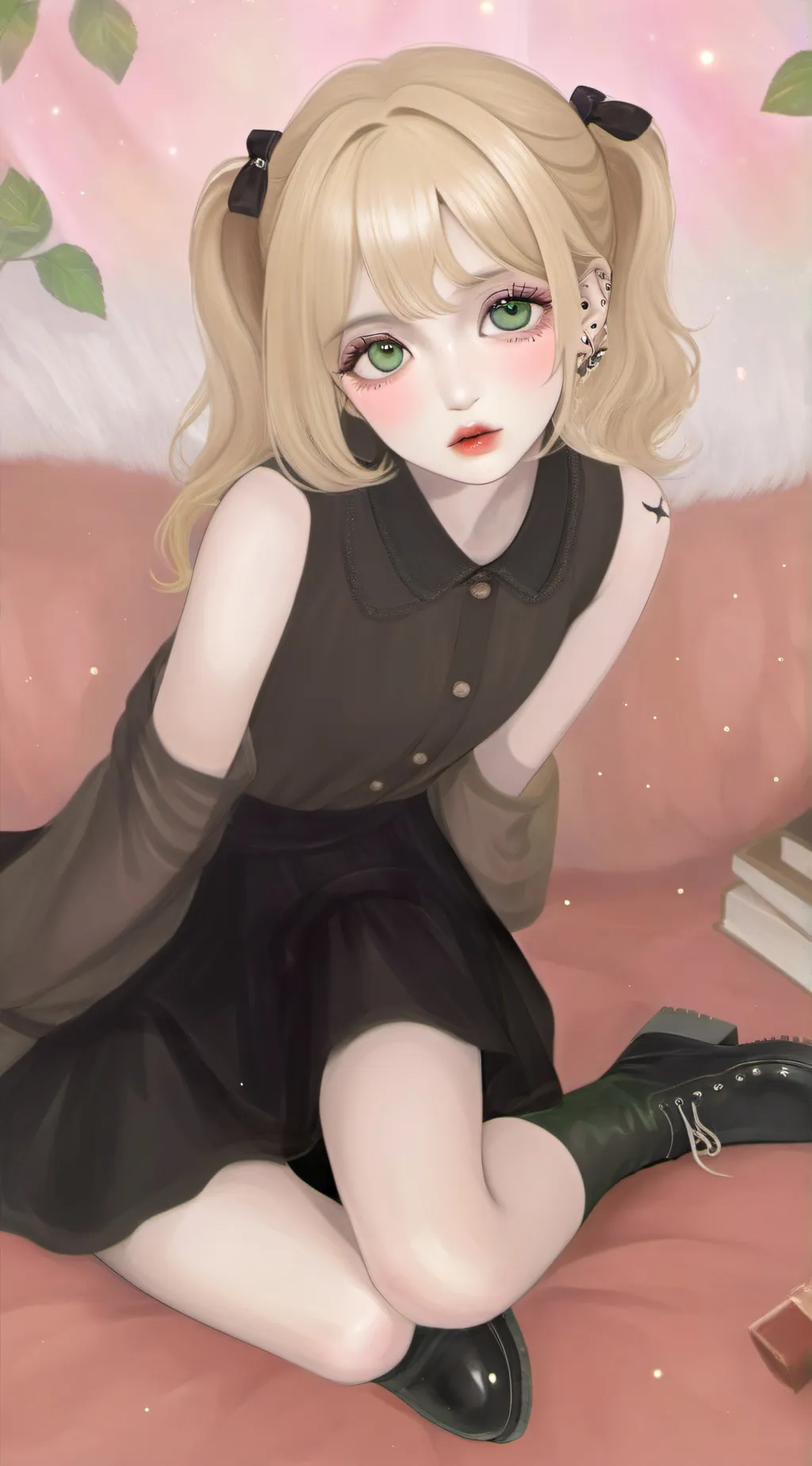 ai character: Amber background