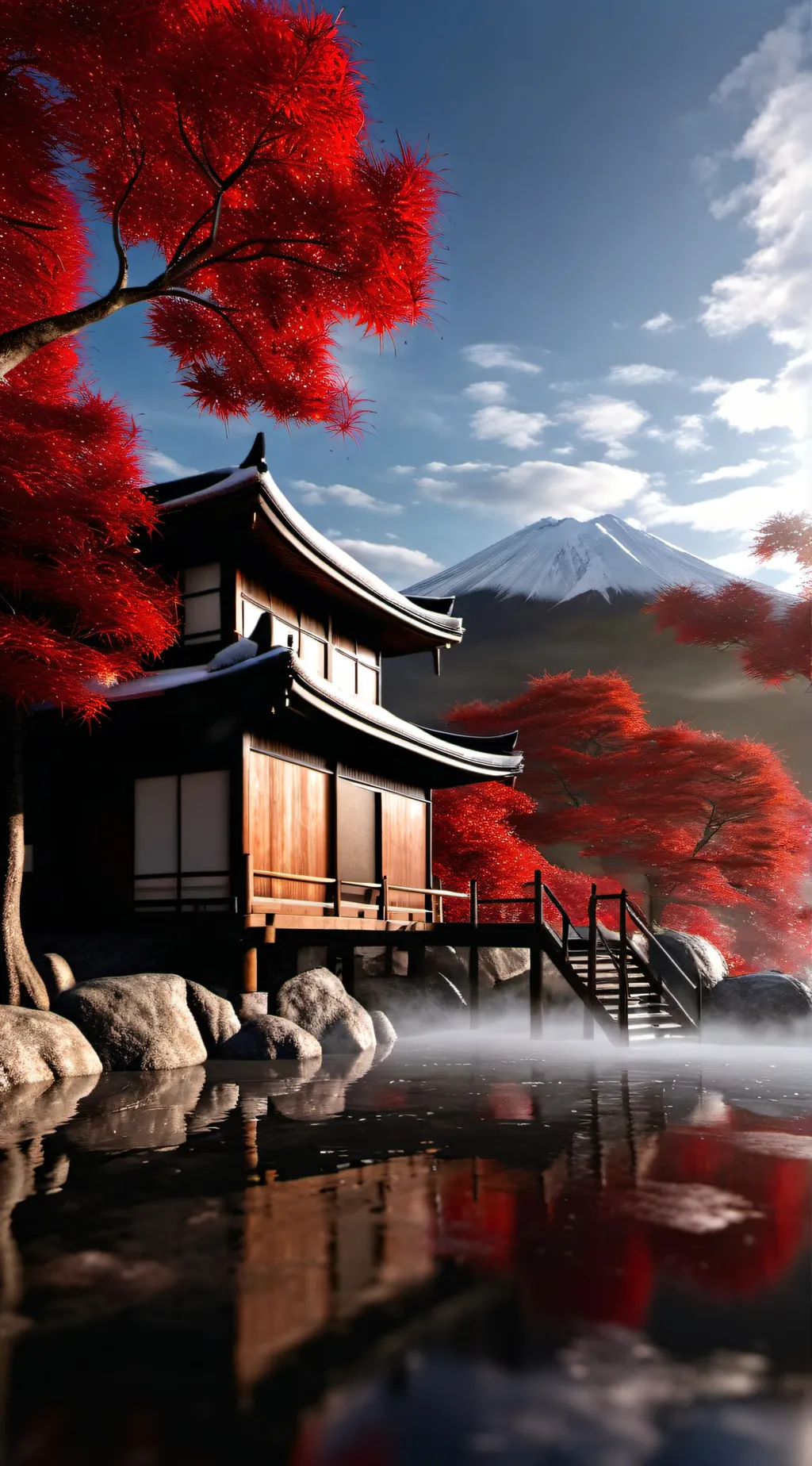 ai character: Hot springs MHA  background