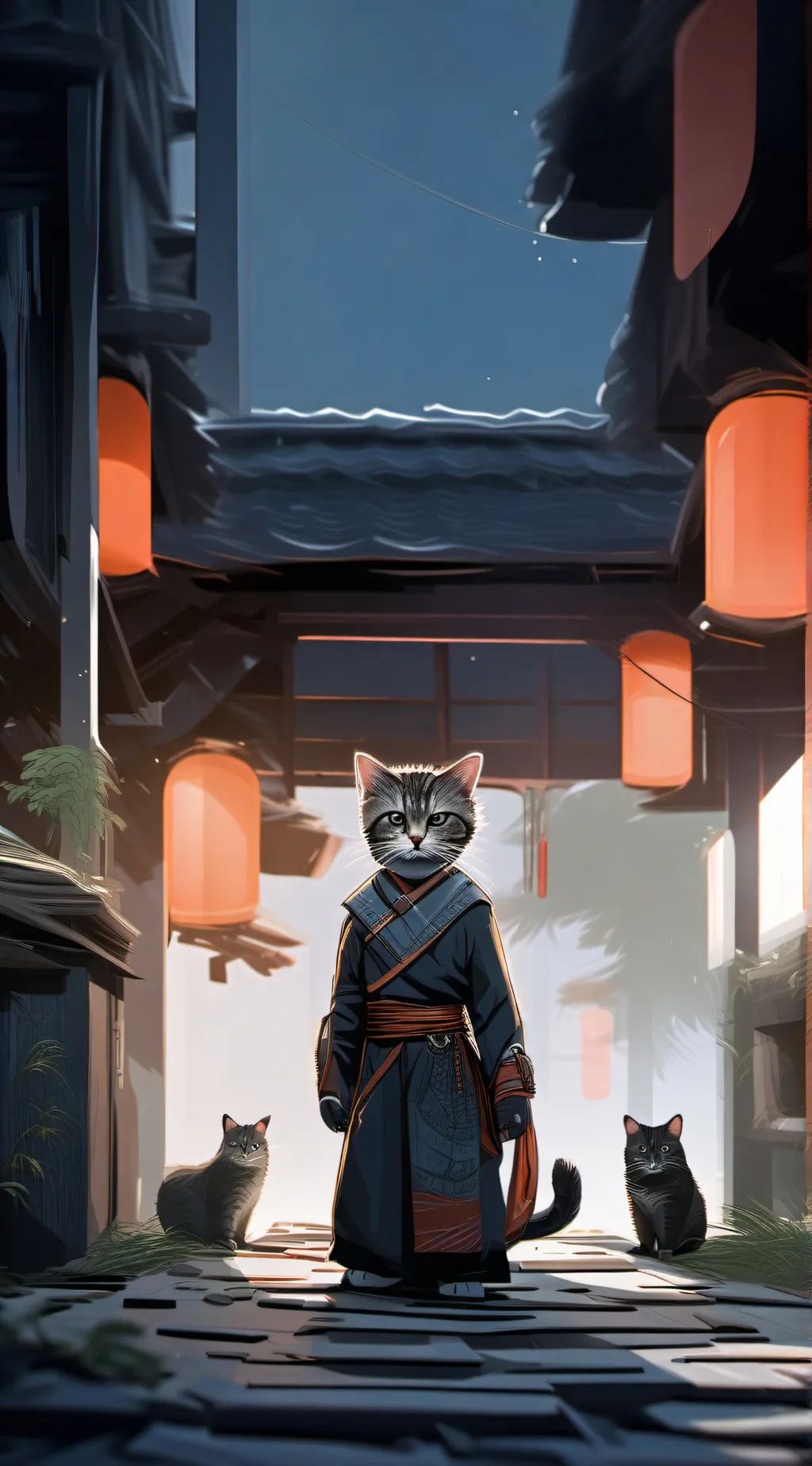 ai character: sad angel dust background