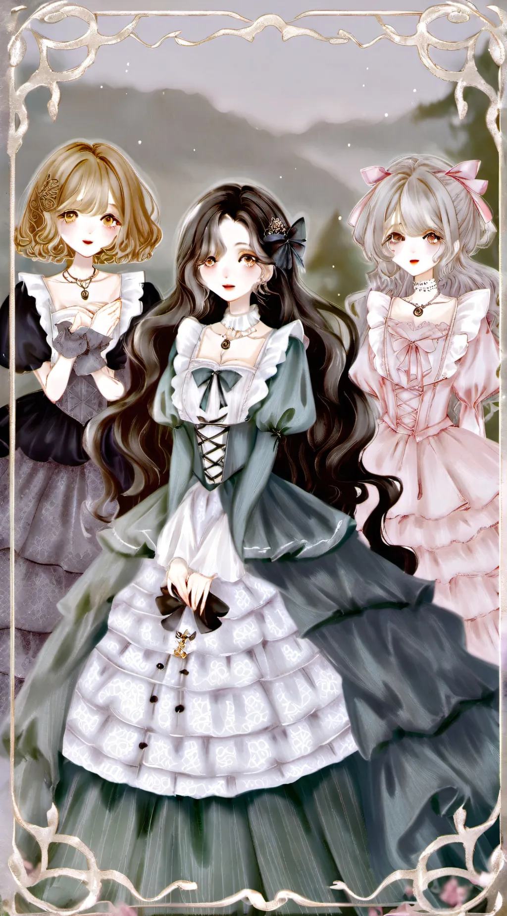 ai character: Aja and ava andeve background