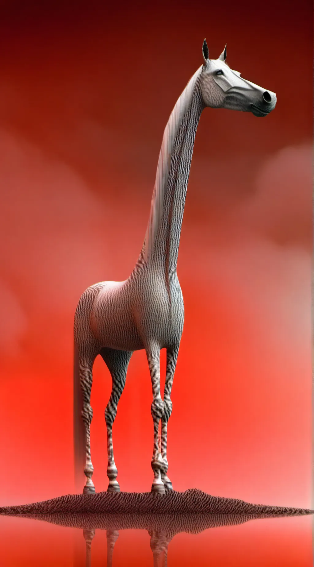 ai character: Long neck  background