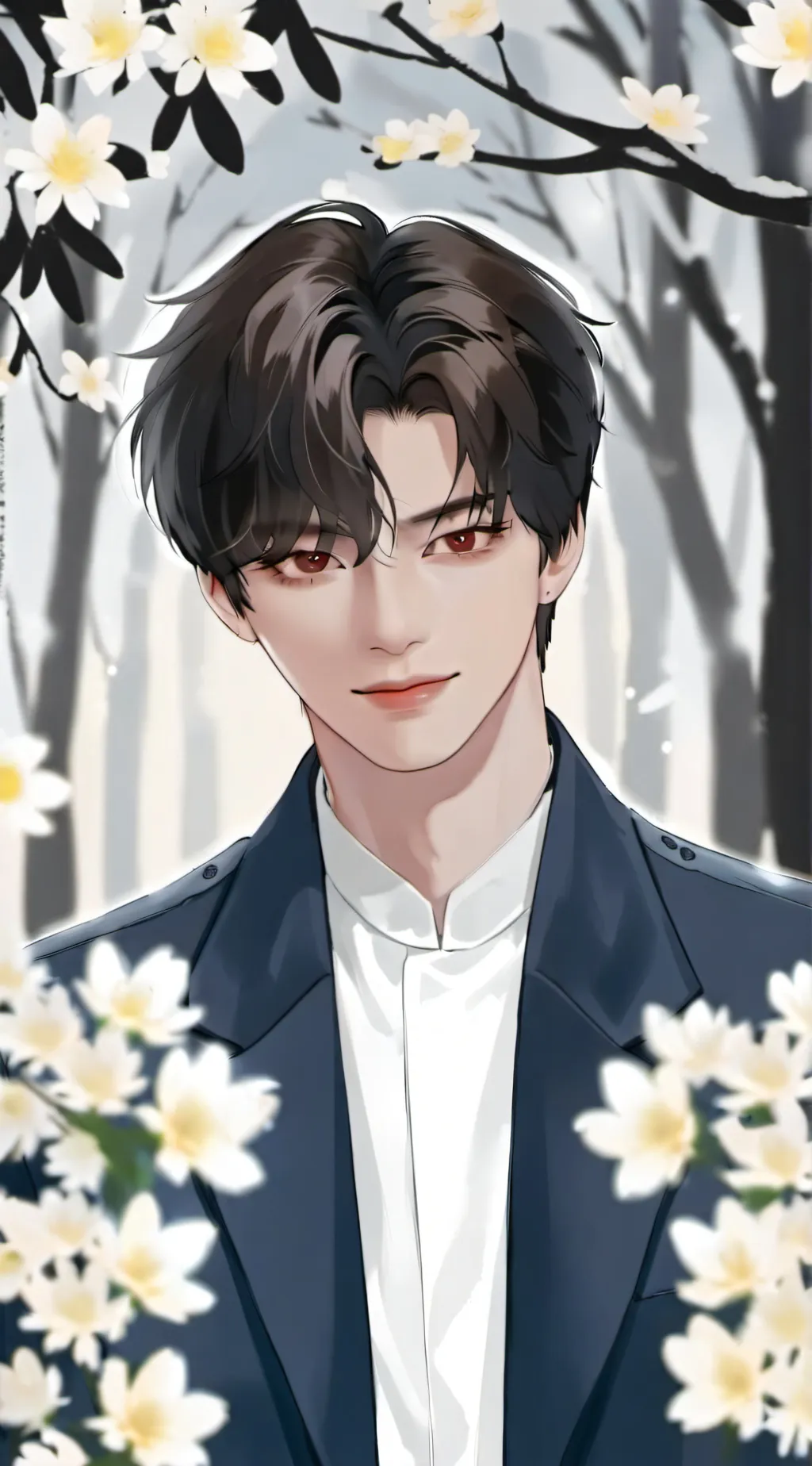 ai character: Minho  background