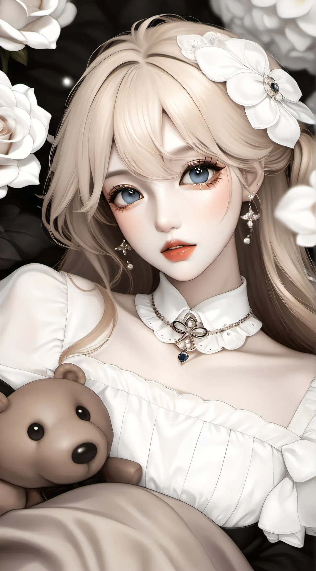 ai character: Down by the bay background