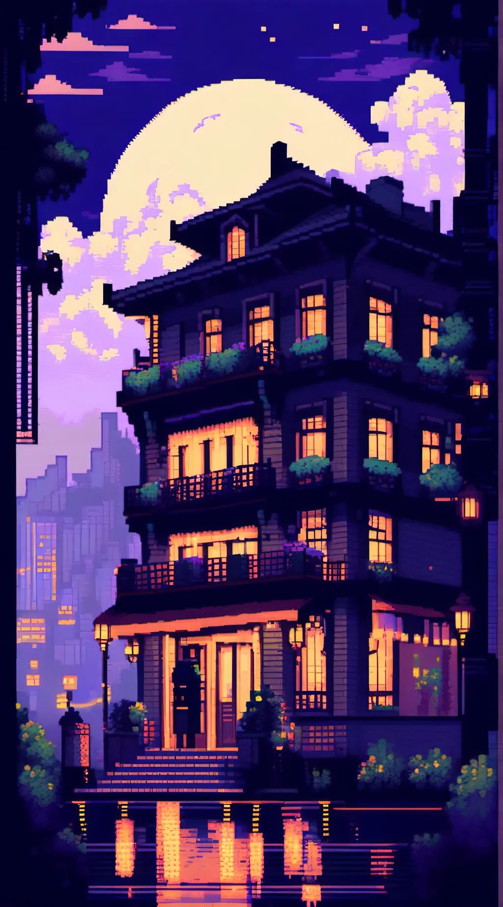 ai character: One star hotel  background