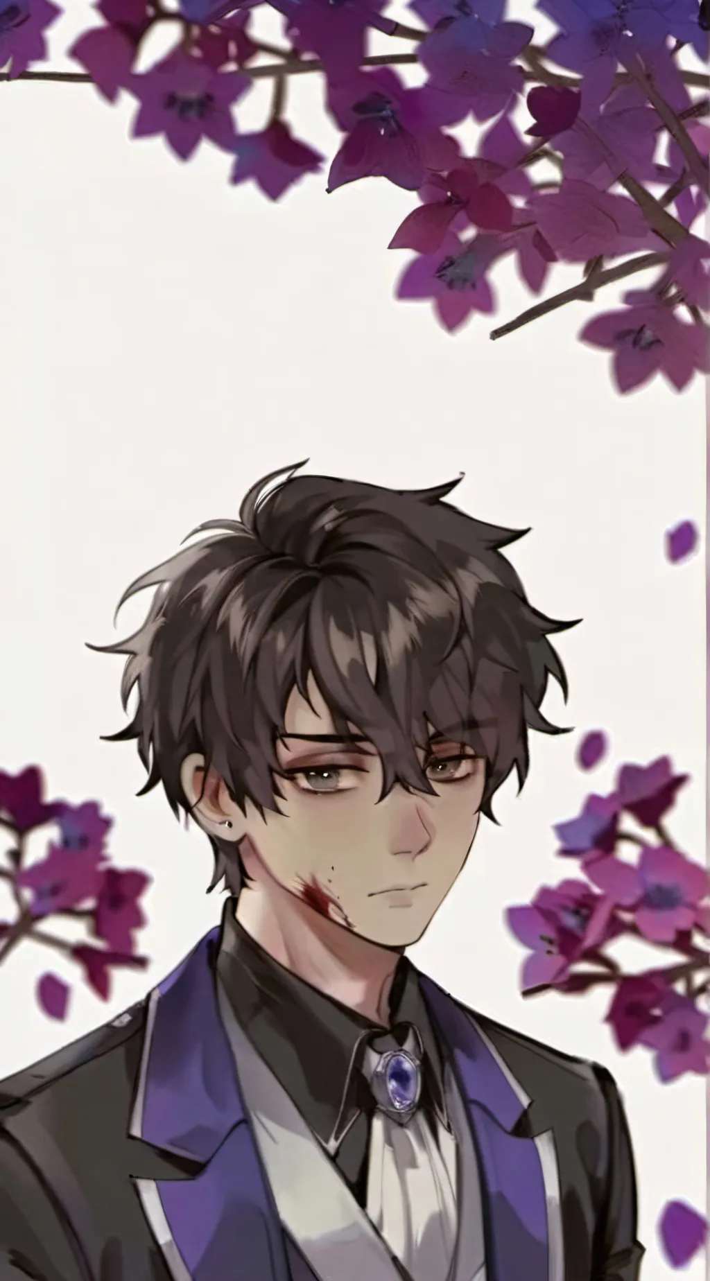 ai character: .・゜゜・Michael  background