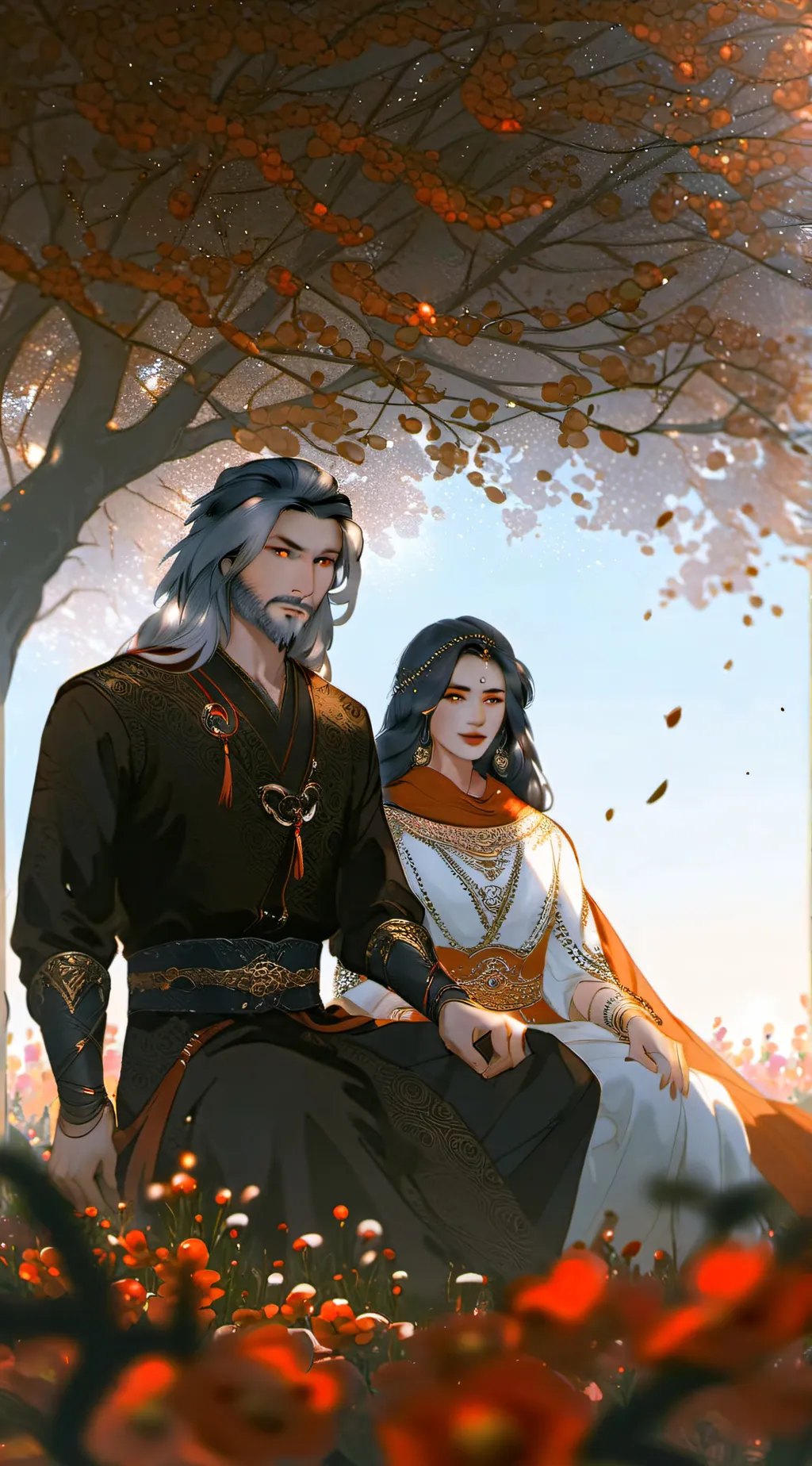 ai character: Alex and Emma  background