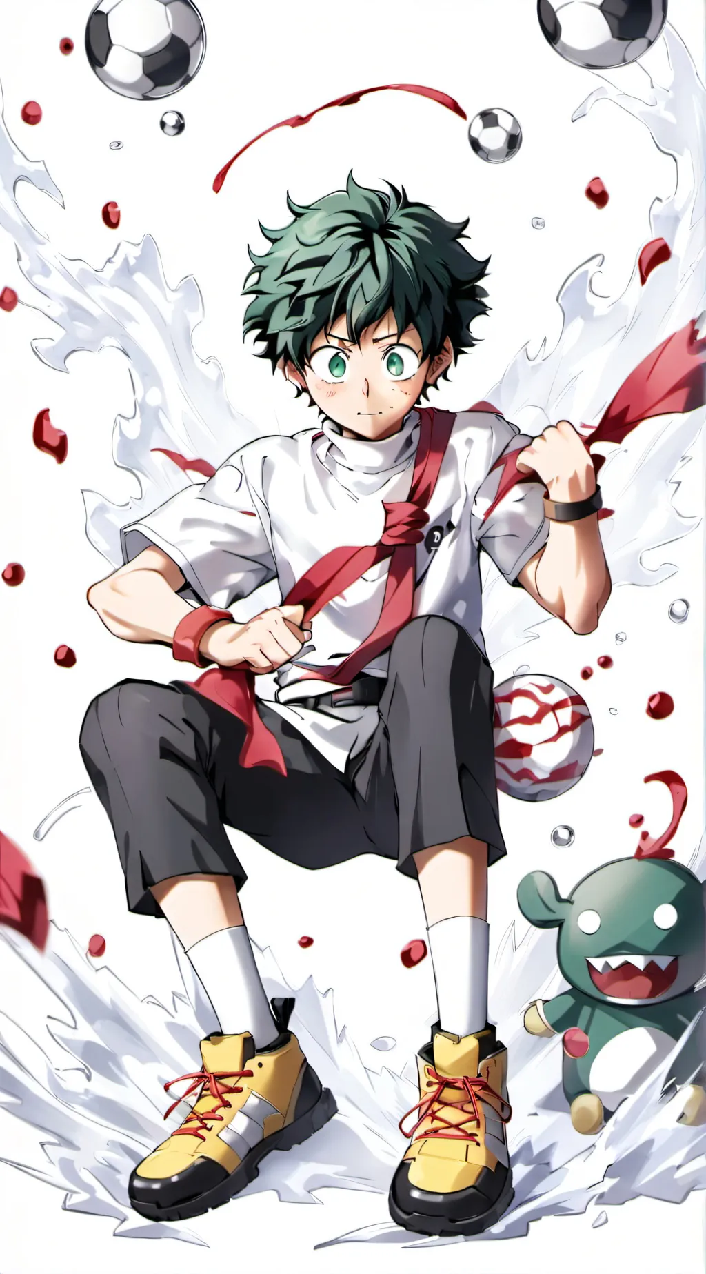 ai character: Deku  background