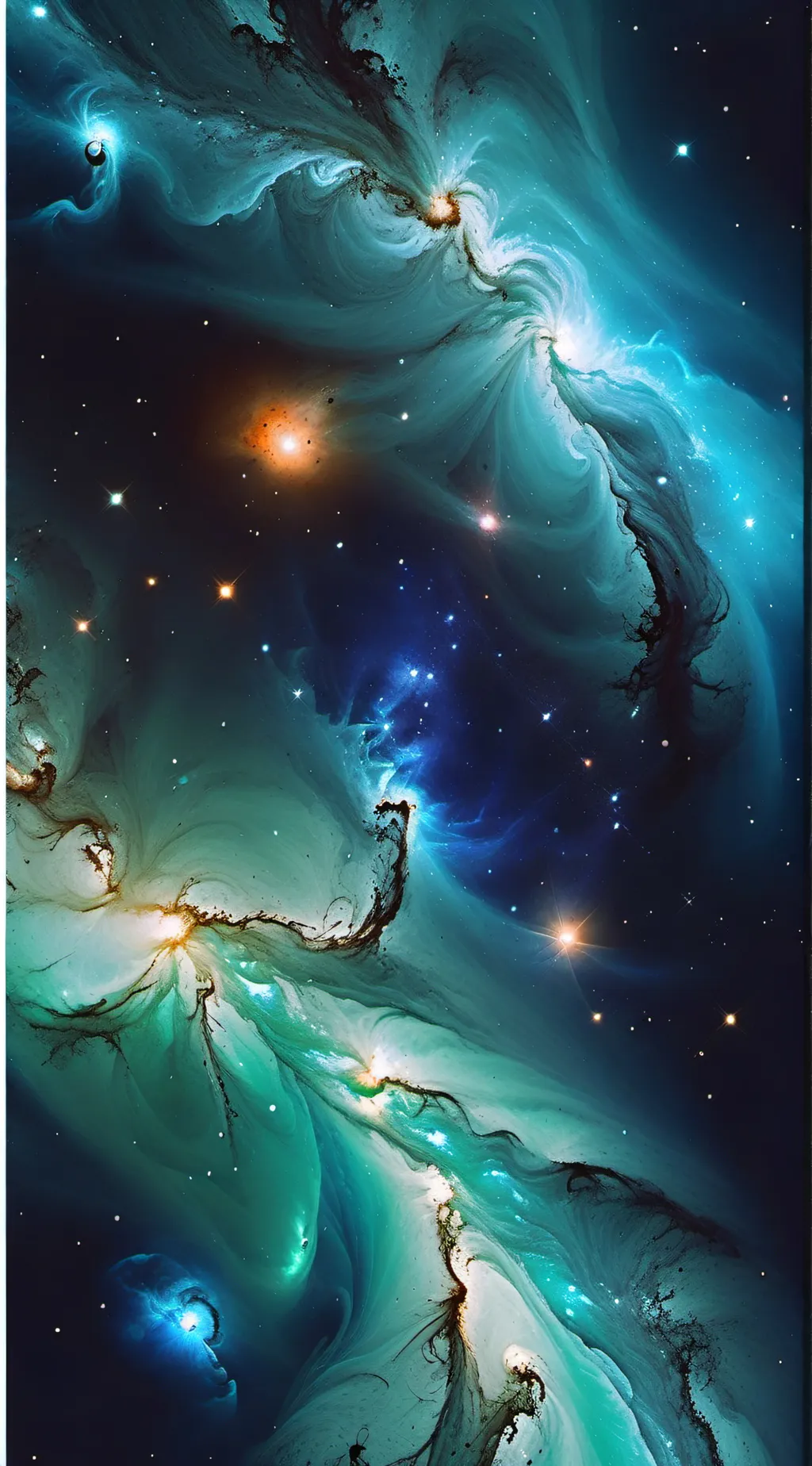 ai character: Creator's palm background