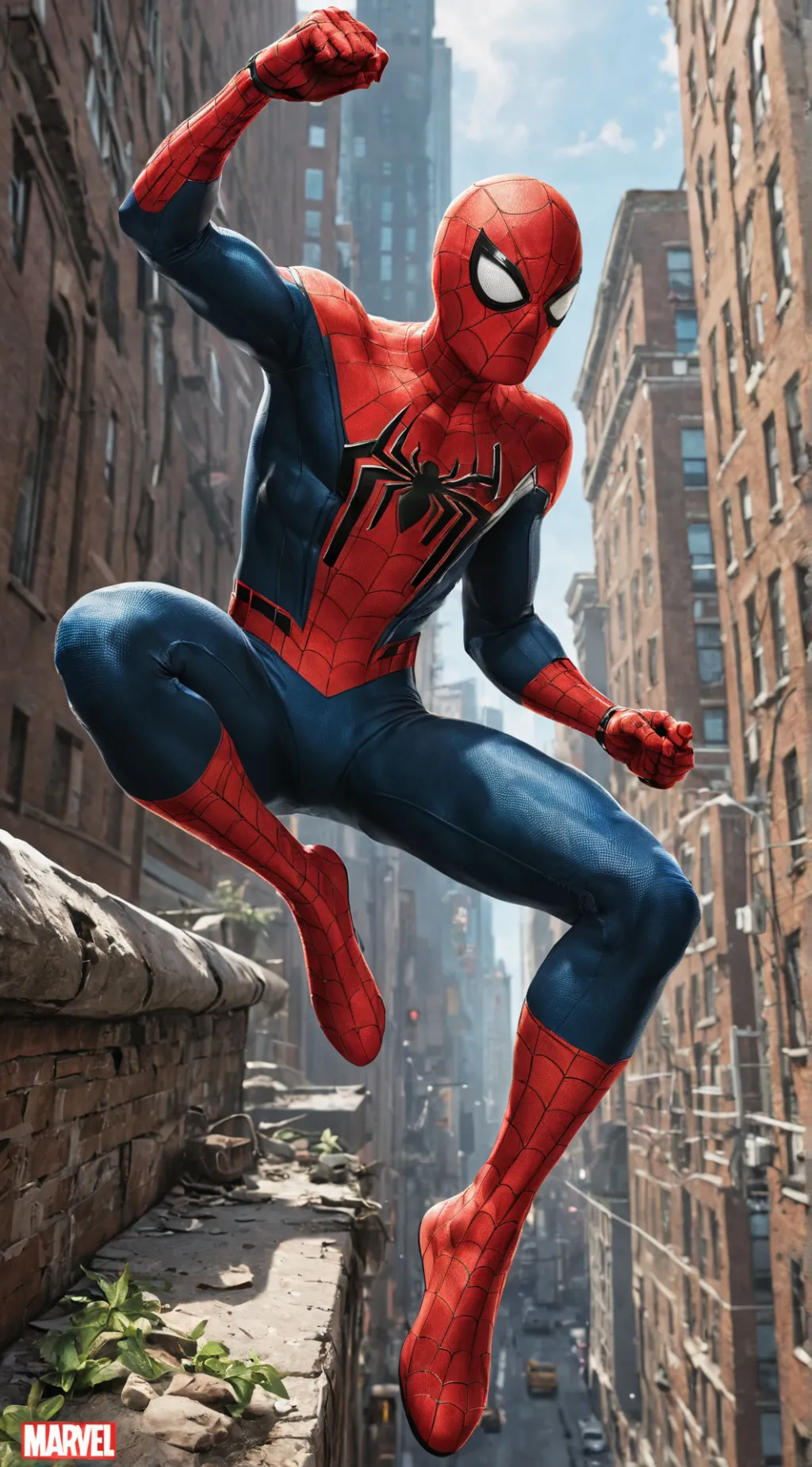 ai character: spider kid  background